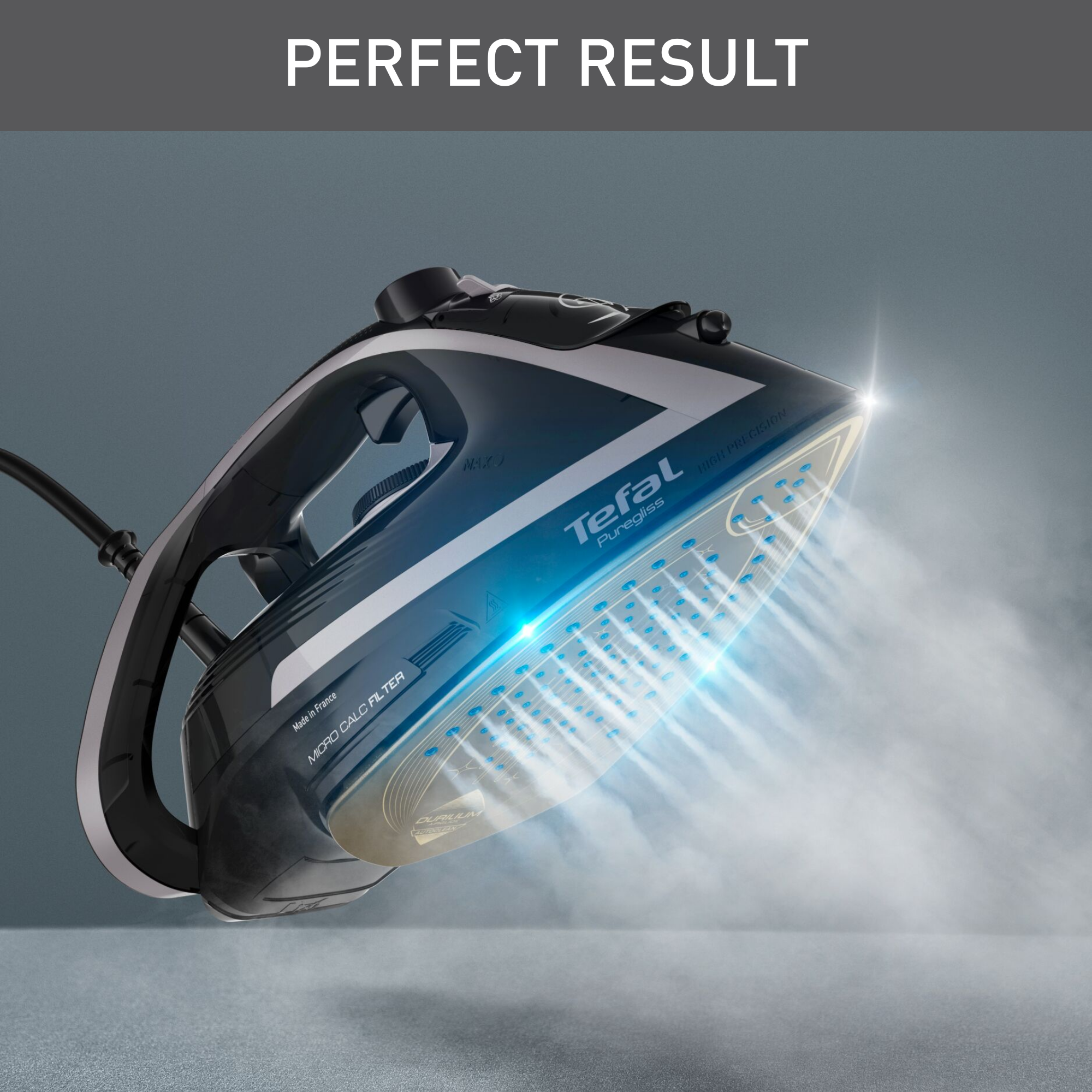 Puregliss, Ютия FV8062, 3000 W, 280 г/мин, Durilium Airglide AutoClean, Черно/Сиво