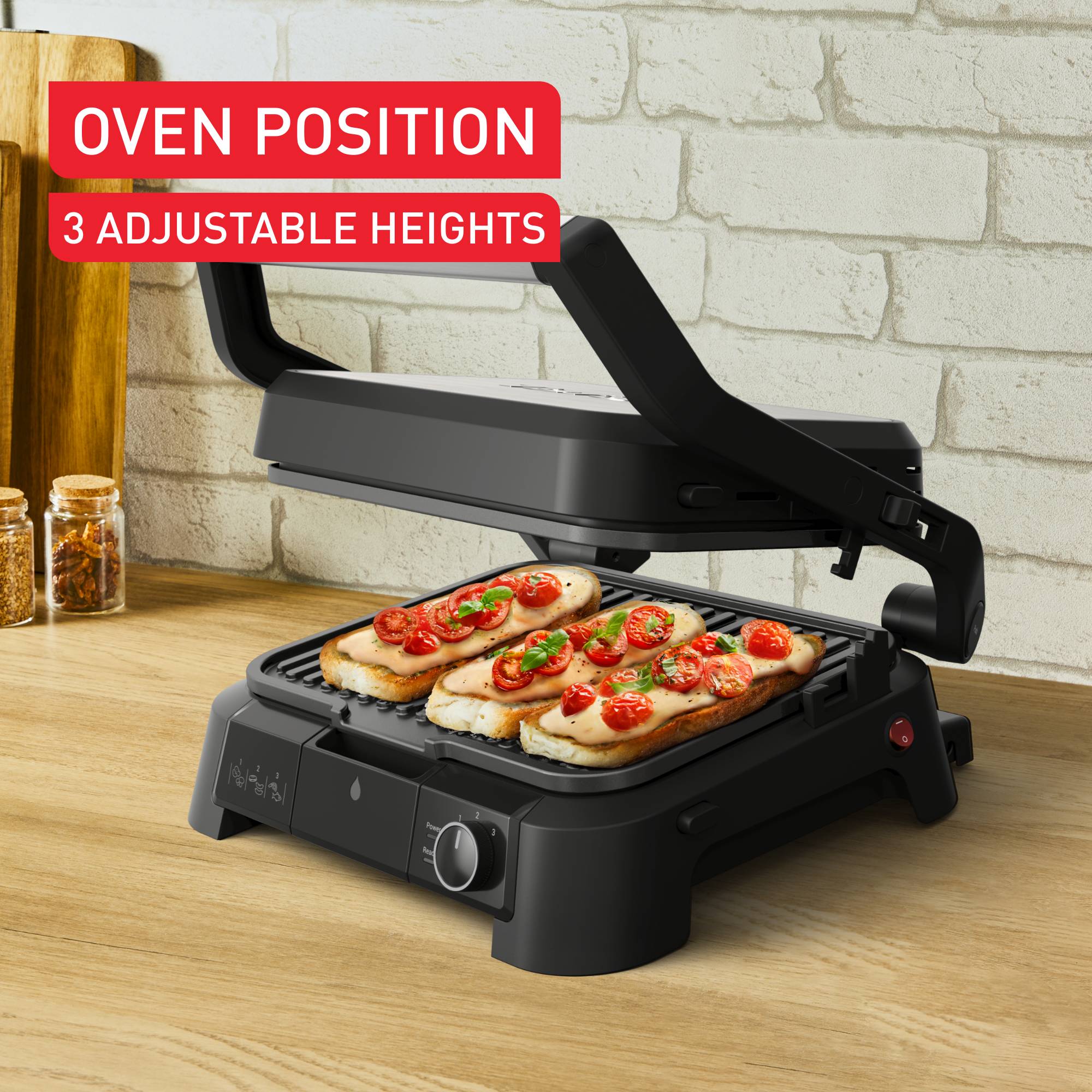 SuperGrill 3in1, контактен грил, позиции за барбекю и фурна