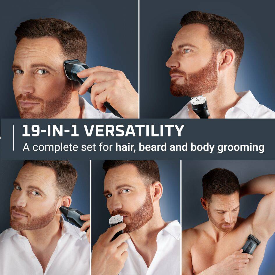 X Series 900, 19-in-1 Multi-Trimmer for Men, Titanium-Coated Blades