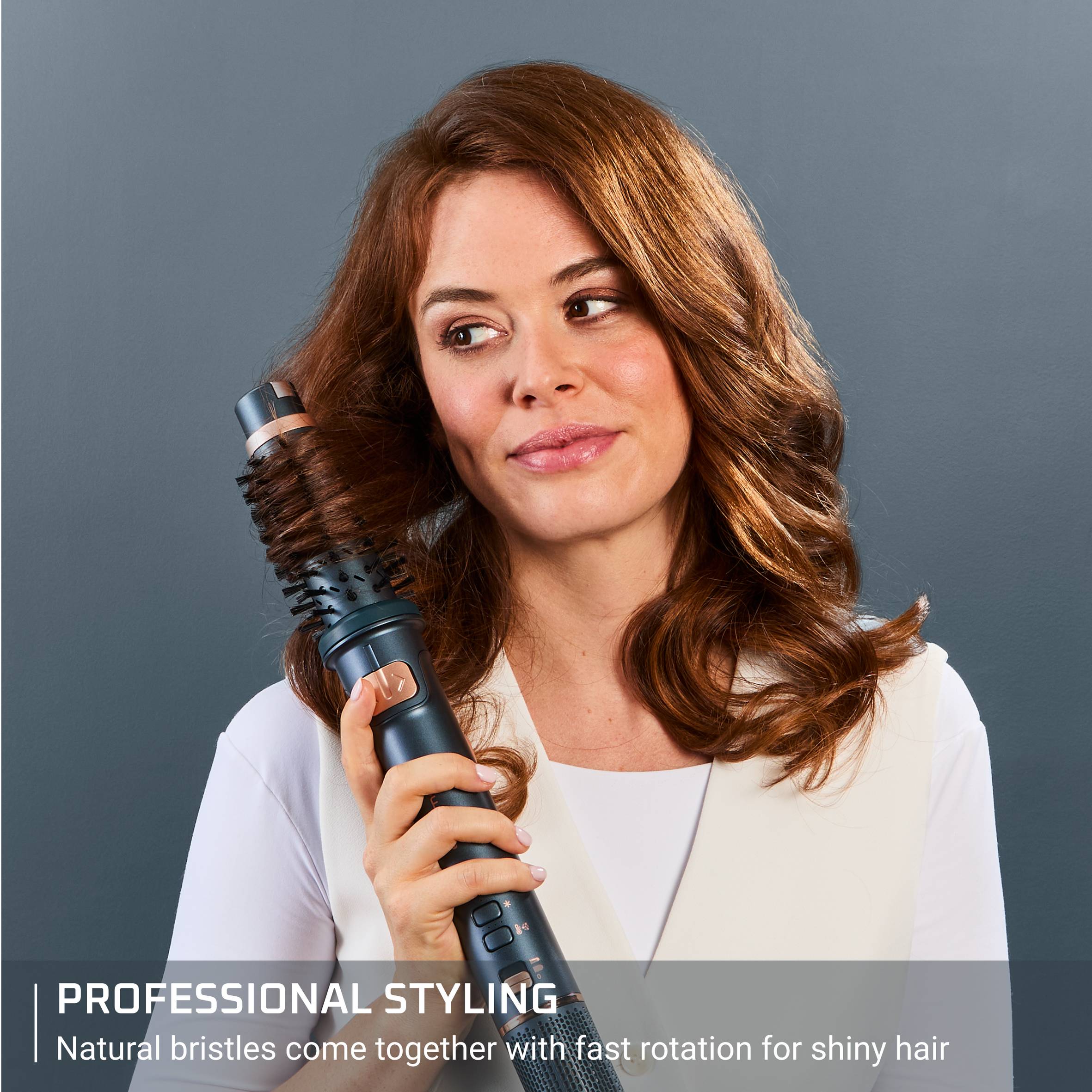 Air Rotate, Въртяща се четка с горещ въздух, Високоскоростен мотор, 8 комбинации от скорост/температура