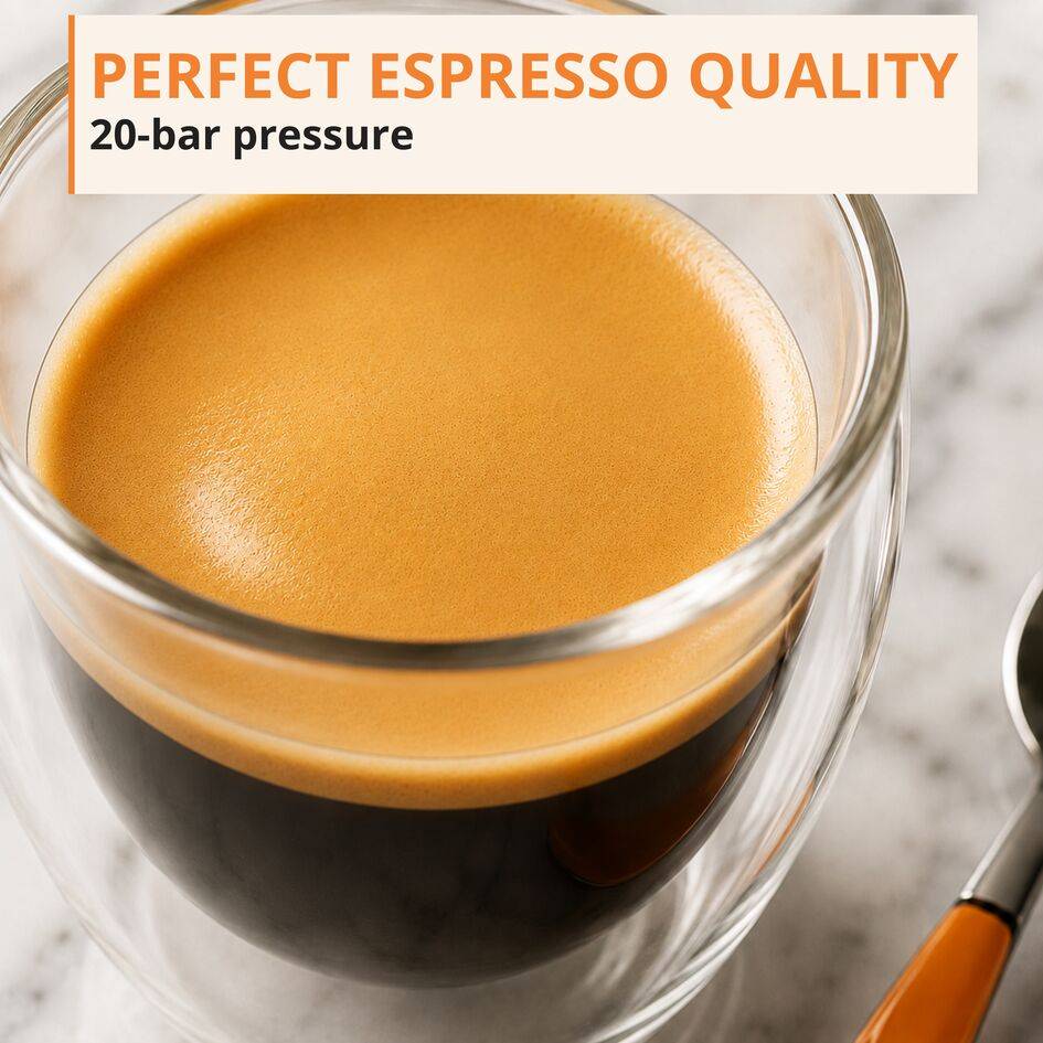 Mini Maestro, Espresso Coffee Machine, 20 Bar, Hot & Cold Recipes