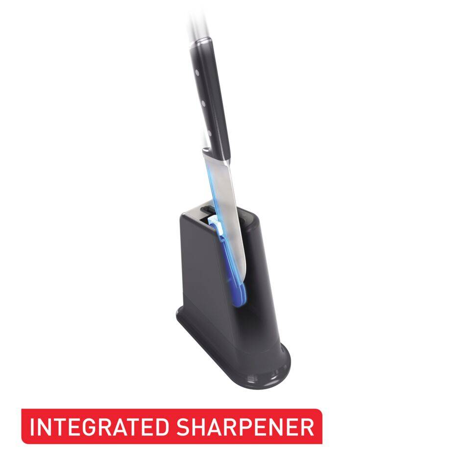 Нож EverSharp с поставка блок за ножове с вградено точило