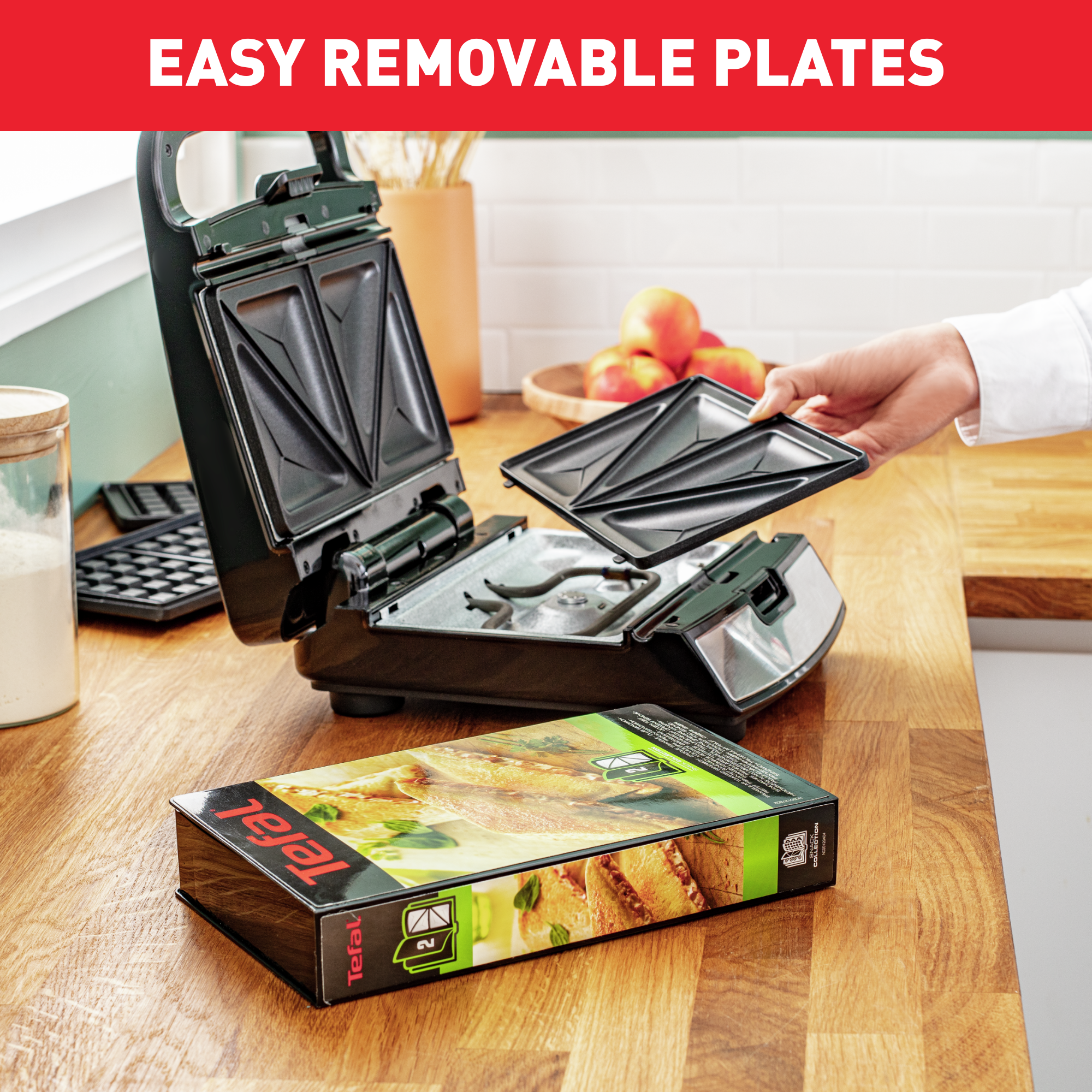 Snack Collection SW852, Уред за Сандвичи и Гофрети, 2 Комплекта Плочи, 700 W