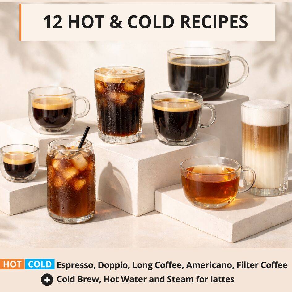 Sensation Hot & Cold, Кафеавтомат, 12 рецепти, Cold Brew