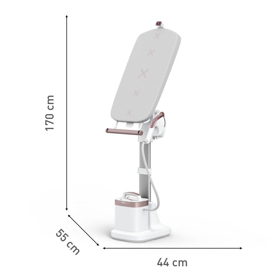 Многофункционален уред за гладене с пара IXEO Vision, решение "всичко в едно", няколко позиции на дъската