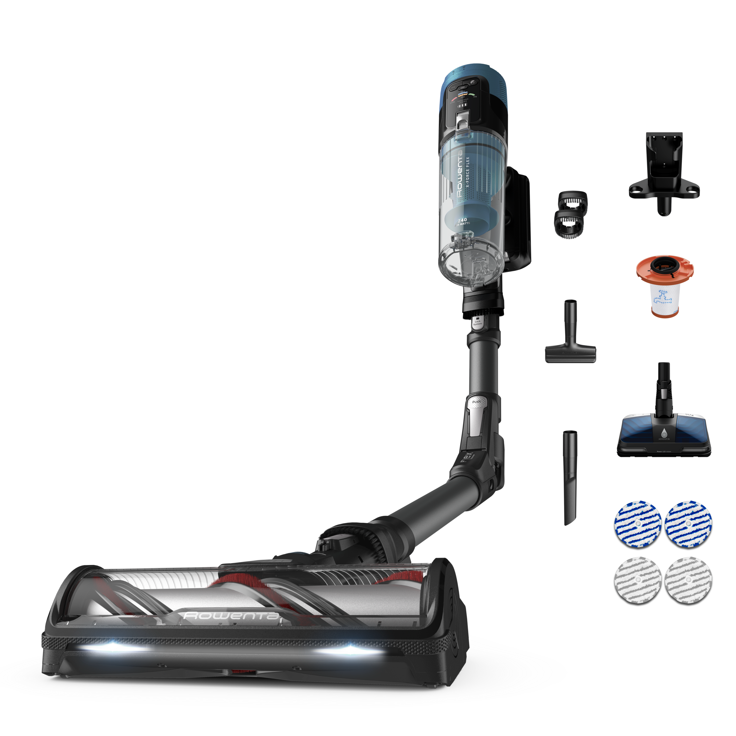 Пакет Многофункционална безкабелна прахосмукачка X-Force Flex 14.80 с батерия ZR009709