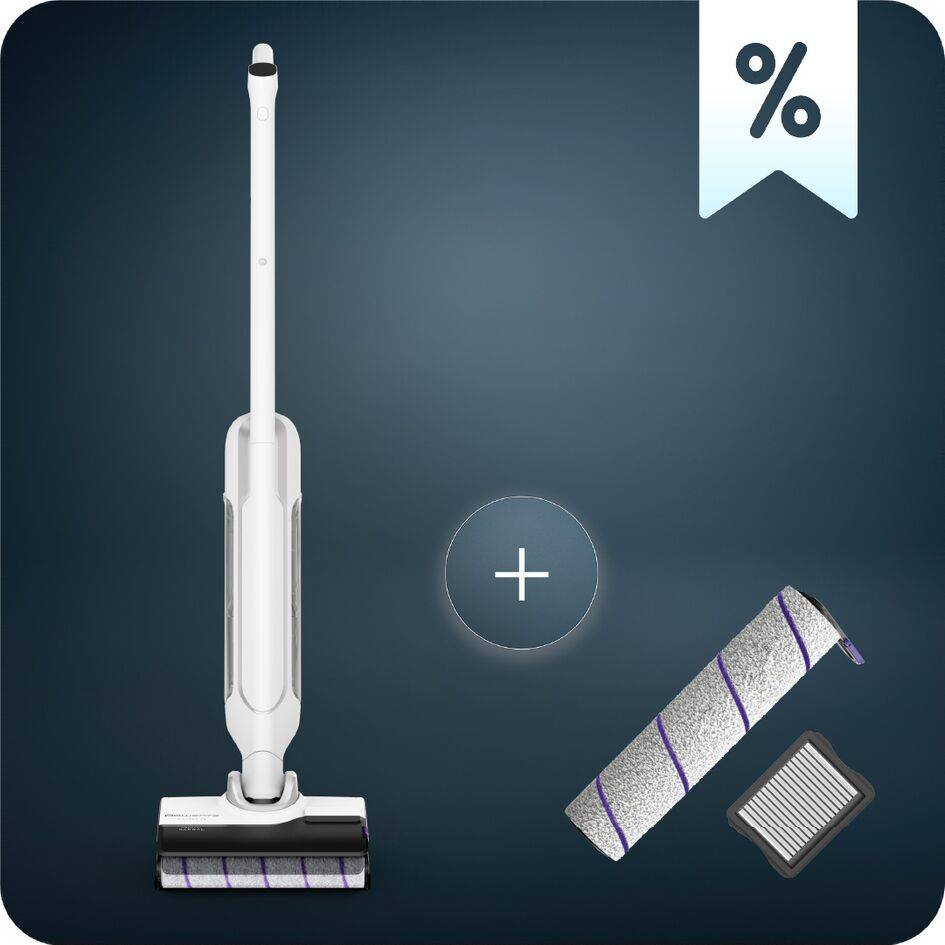 Пакет Безкабелна прахосмукачка за мокро и сухо почистване X-Clean 10, GZ7035 и Комплект аксесоари за Rowenta X-Clean 10