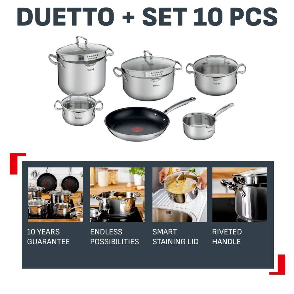 Duetto+, Set 10 pcs, 10 year guarantee, Premium quality