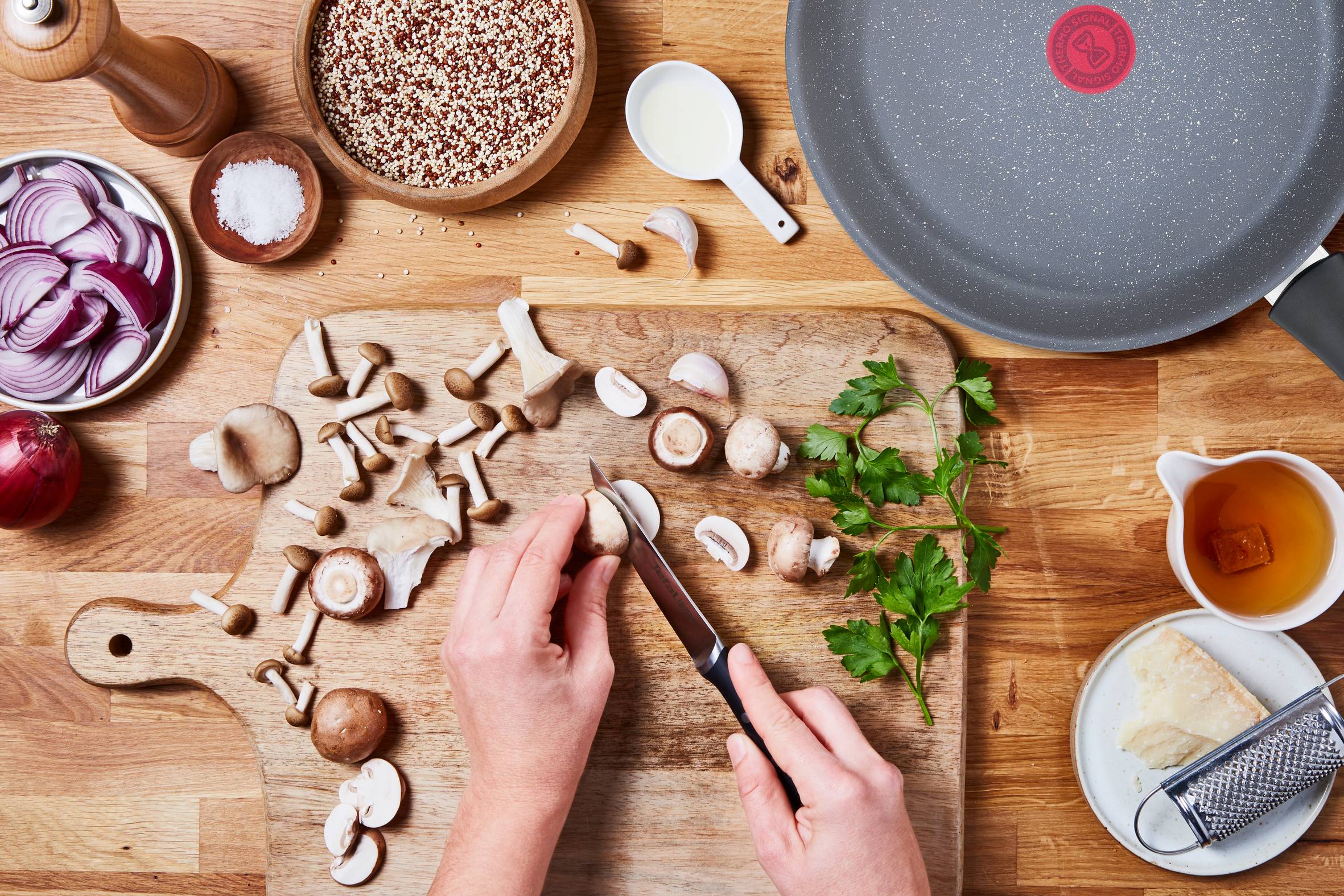 Healthy Chef, Тиган 24см G1500472, Индукция, Незалепващо покритие Mineralia+