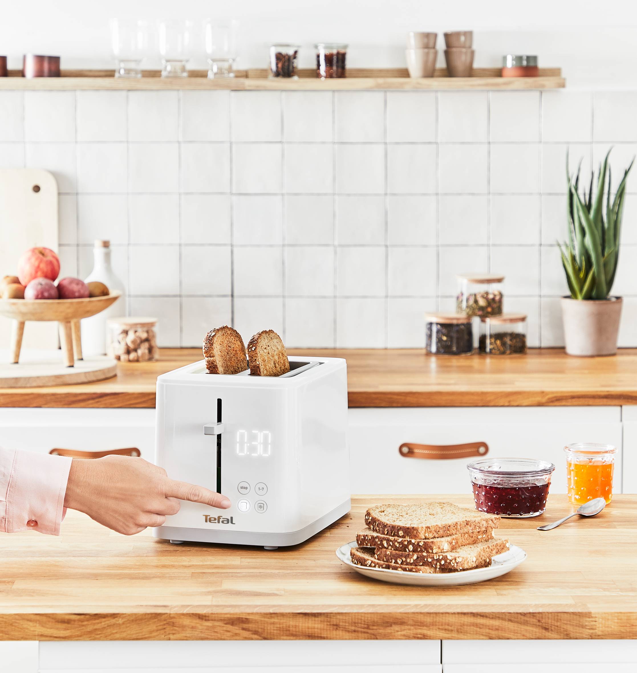 Sense 2S, Тостер TT693, Бял, Дигитален таймер