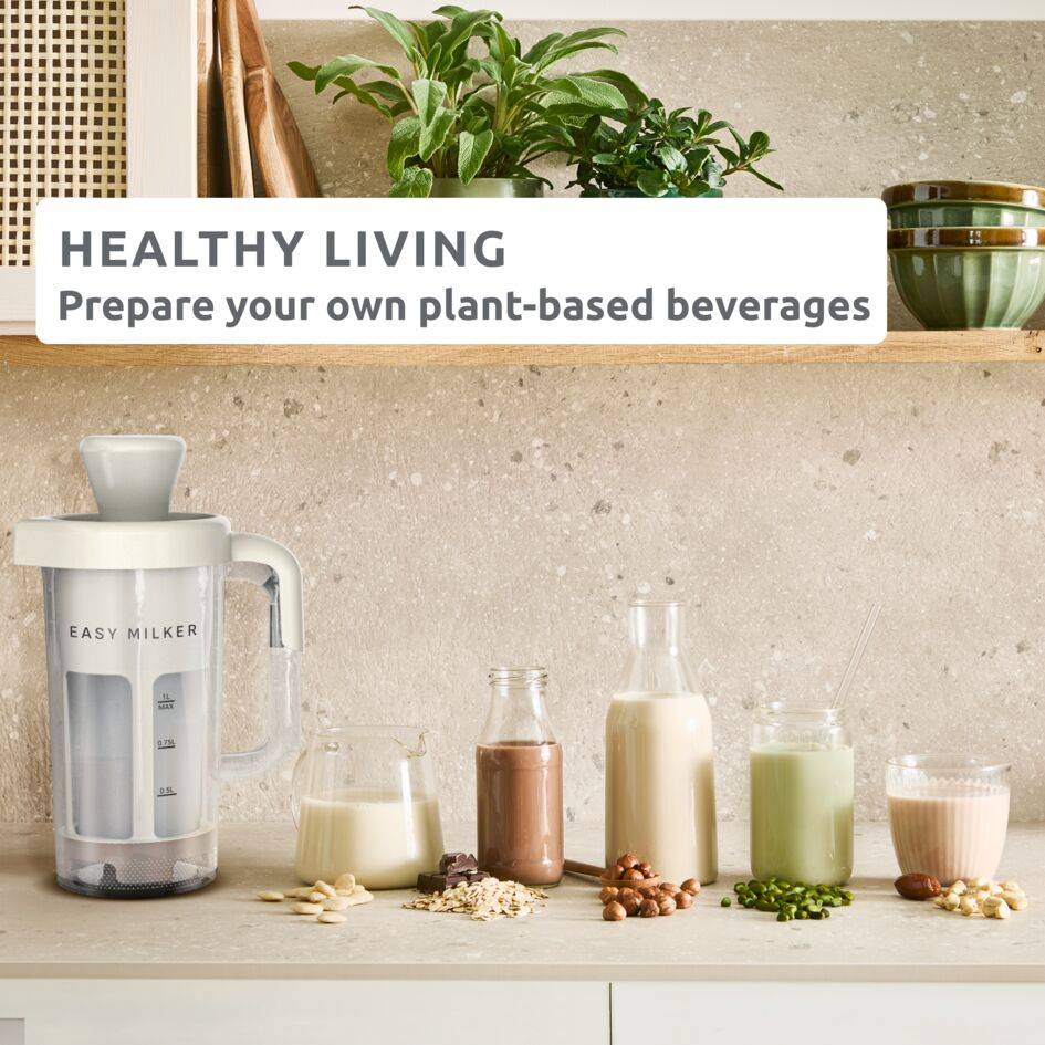 Уред за приготвяне на мляко на растителна основа Easy Milker, бързо и лесно, персонализирани напитки