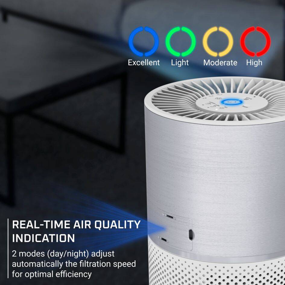 Rowenta Pure Air Compact, пречиствател за въздух, високоефективно пречистване на въздуха, комфорт без алергии, PU2220F0