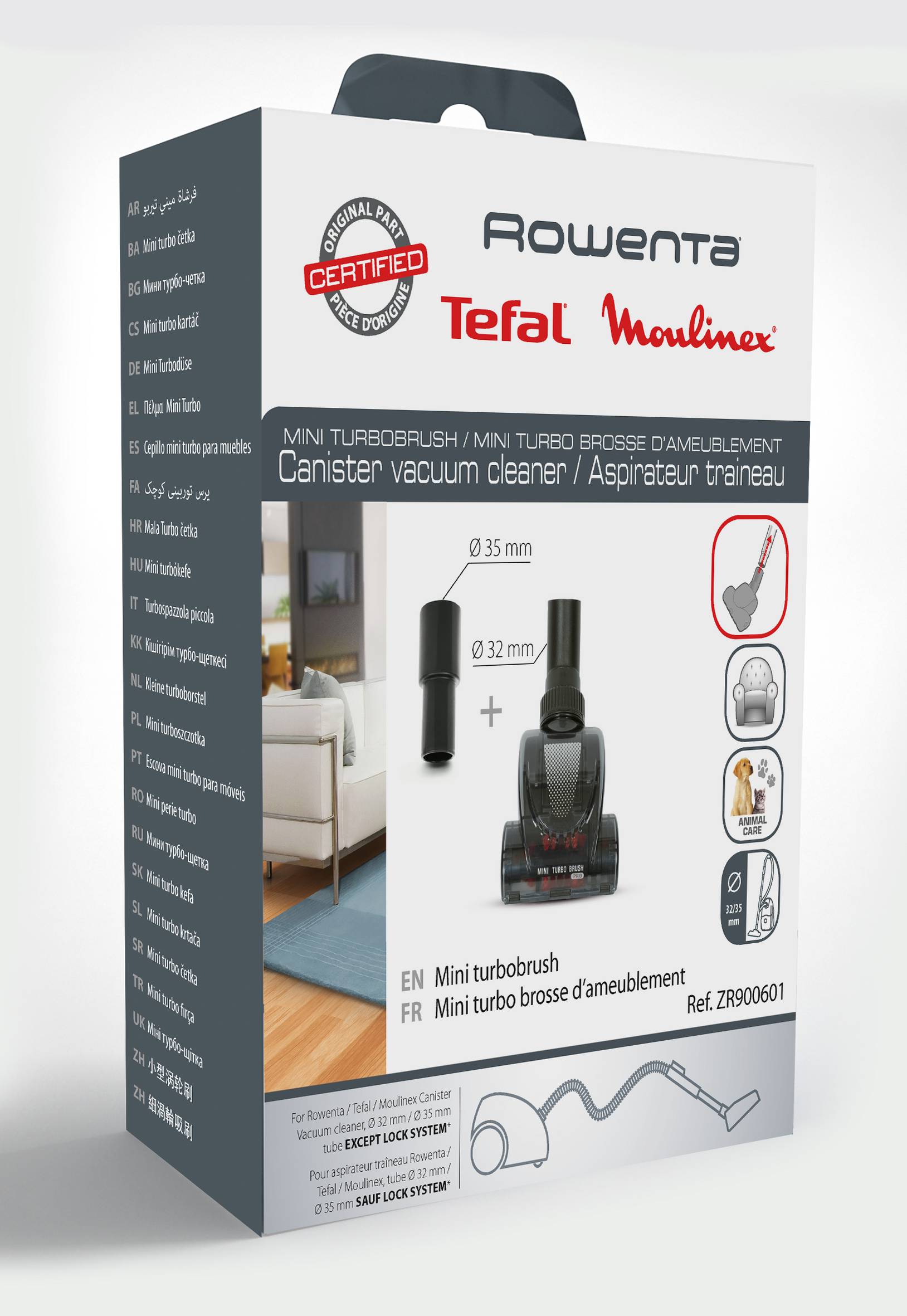 Мини турбо четка за прахосмукачка ZR900601