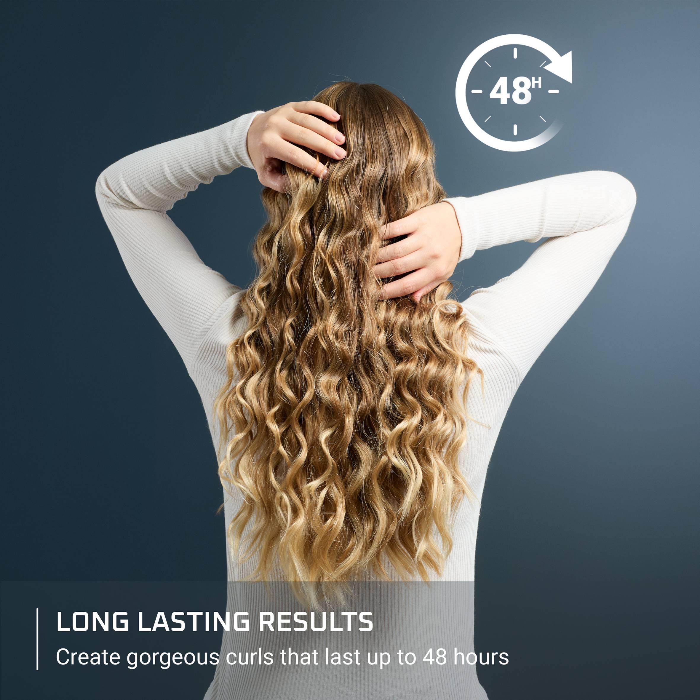 Маша за коса Twist Curl, L-образна, 3 размера на къдриците