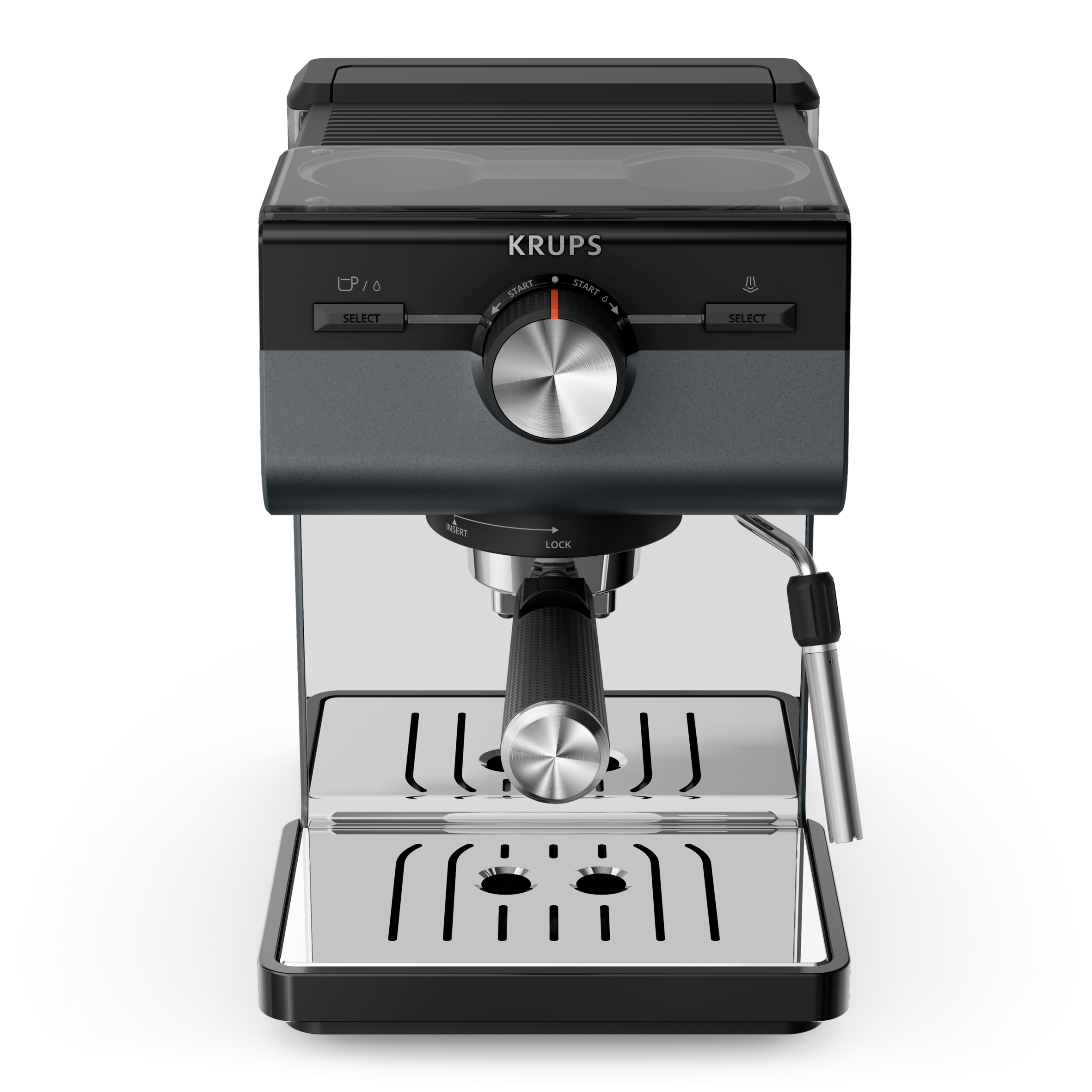 Authentic+ C80, ръчна еспресо машина, пълно извличане на вкуса, интуитивен интерфейс, тъмно сива