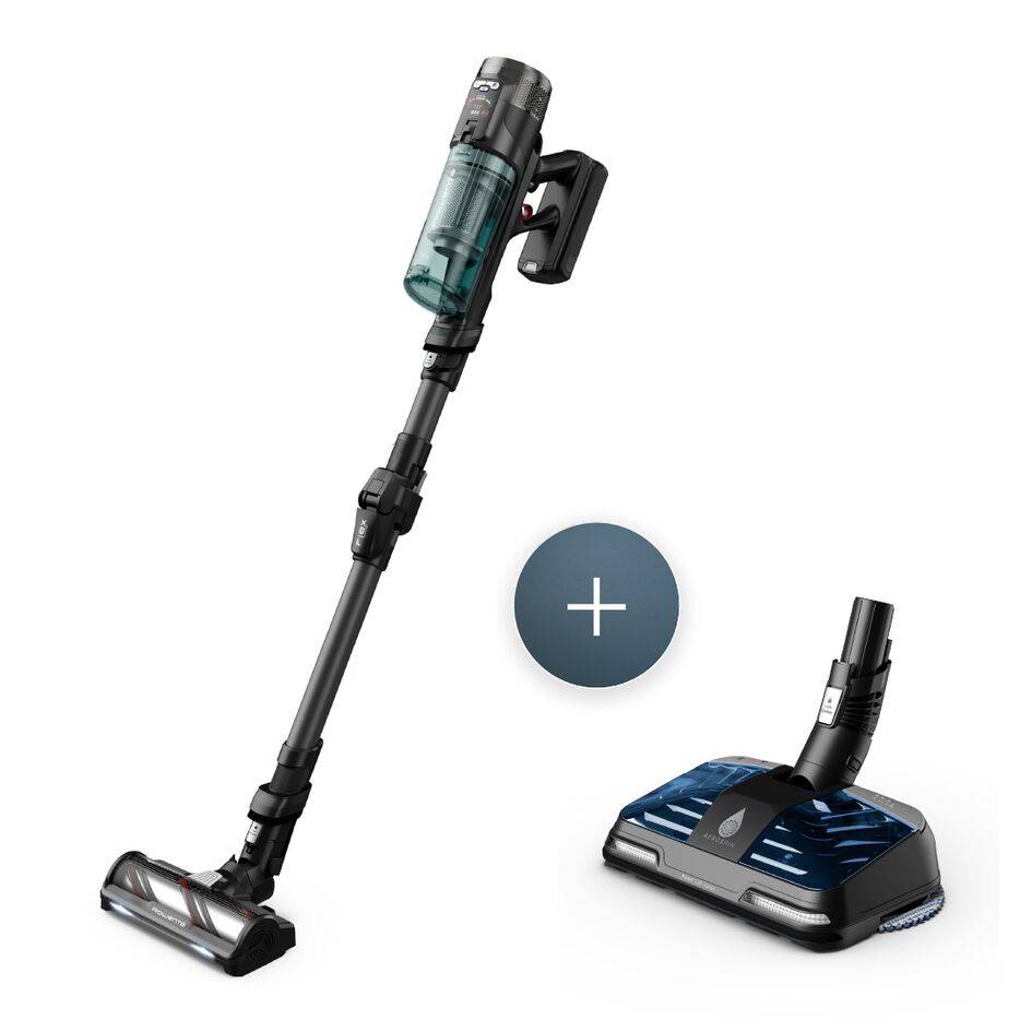 Пакет Прахосмукачка X-Force Flex 12.60 Neo + Активна четка за мокро почистване Aerospin