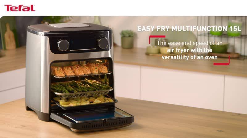 Easy Fry Multifunction 15 л, уред за готвене с горещ въздух и фурна с голям вместимост, 9 в 1