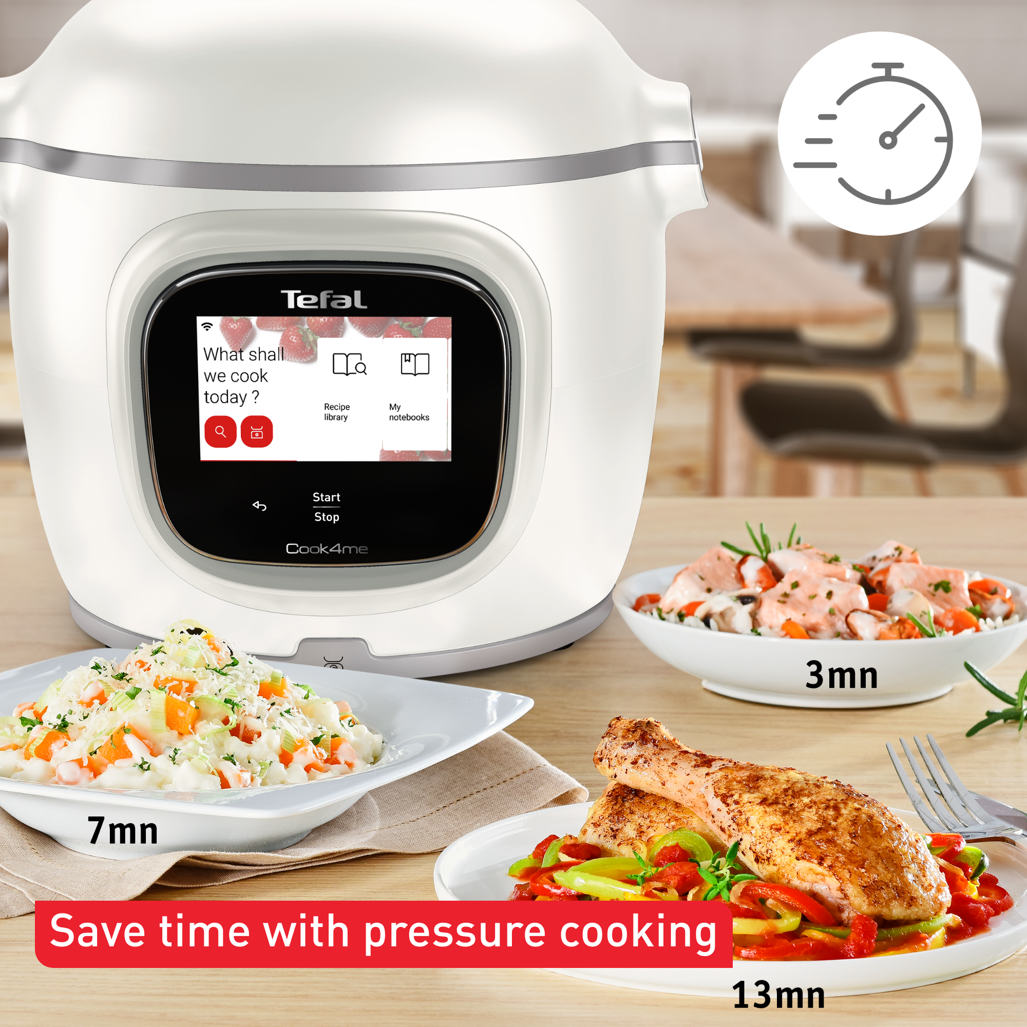 Мултикукър с вградена везна Tefal Cook4me Touch Pro