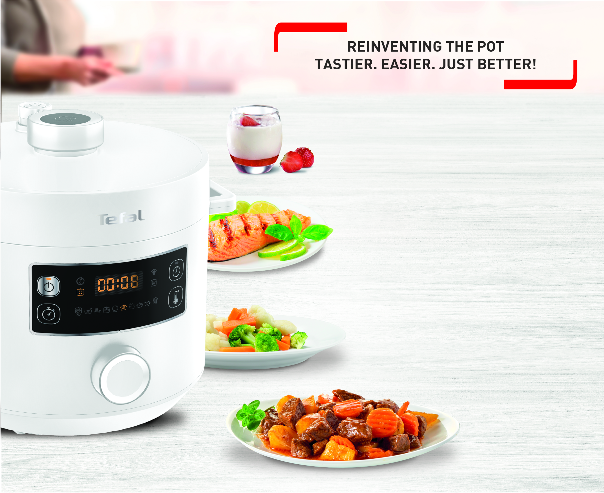 Turbo Cuisine, Мултикукър Под Налягане CY754130, Бял, 5 л.