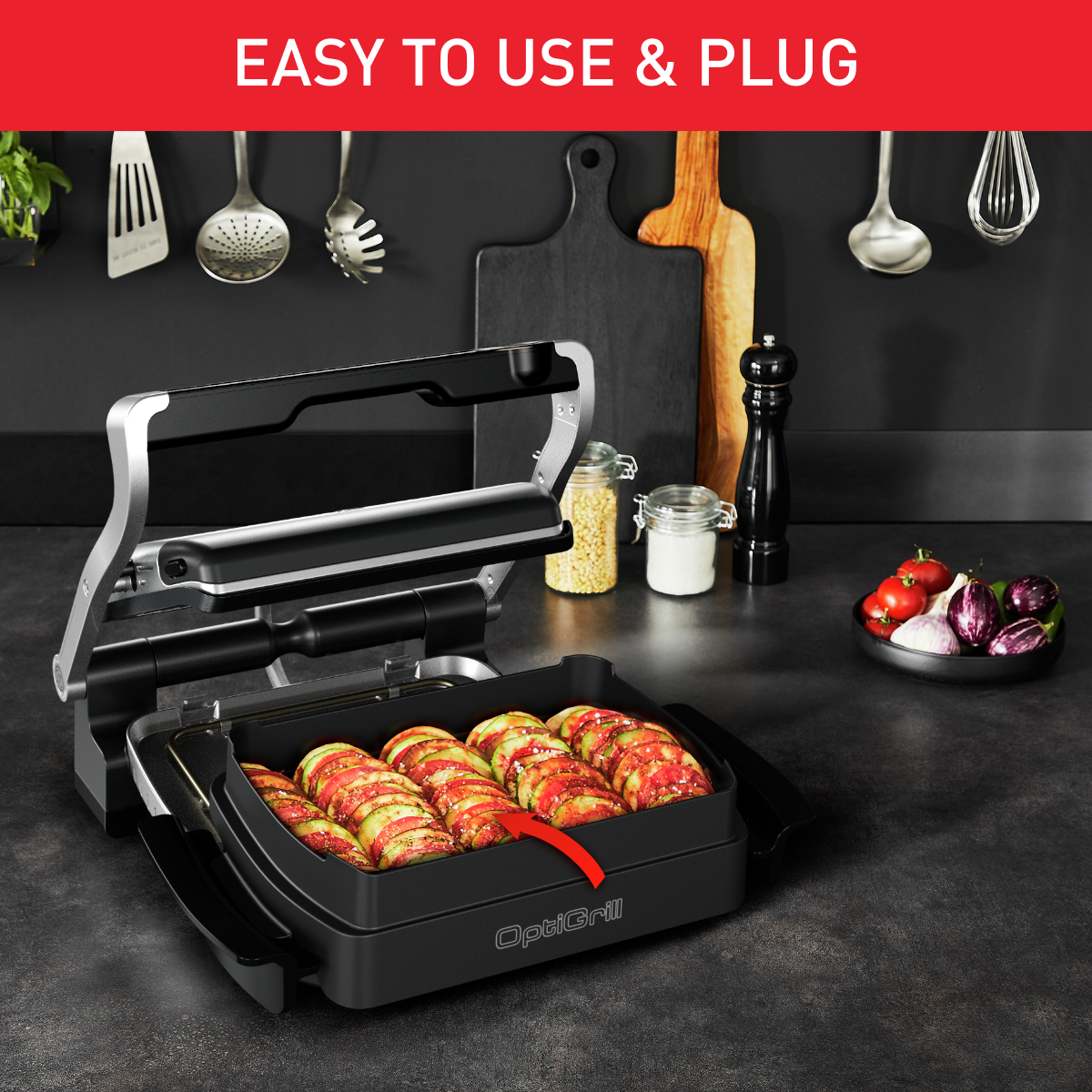 Тава за печене за OptiGrill Elite XA7258