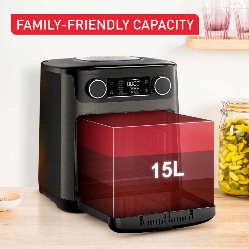 Easy Fry Multifunction 15 л, уред за готвене с горещ въздух и фурна с голям вместимост, 9 в 1