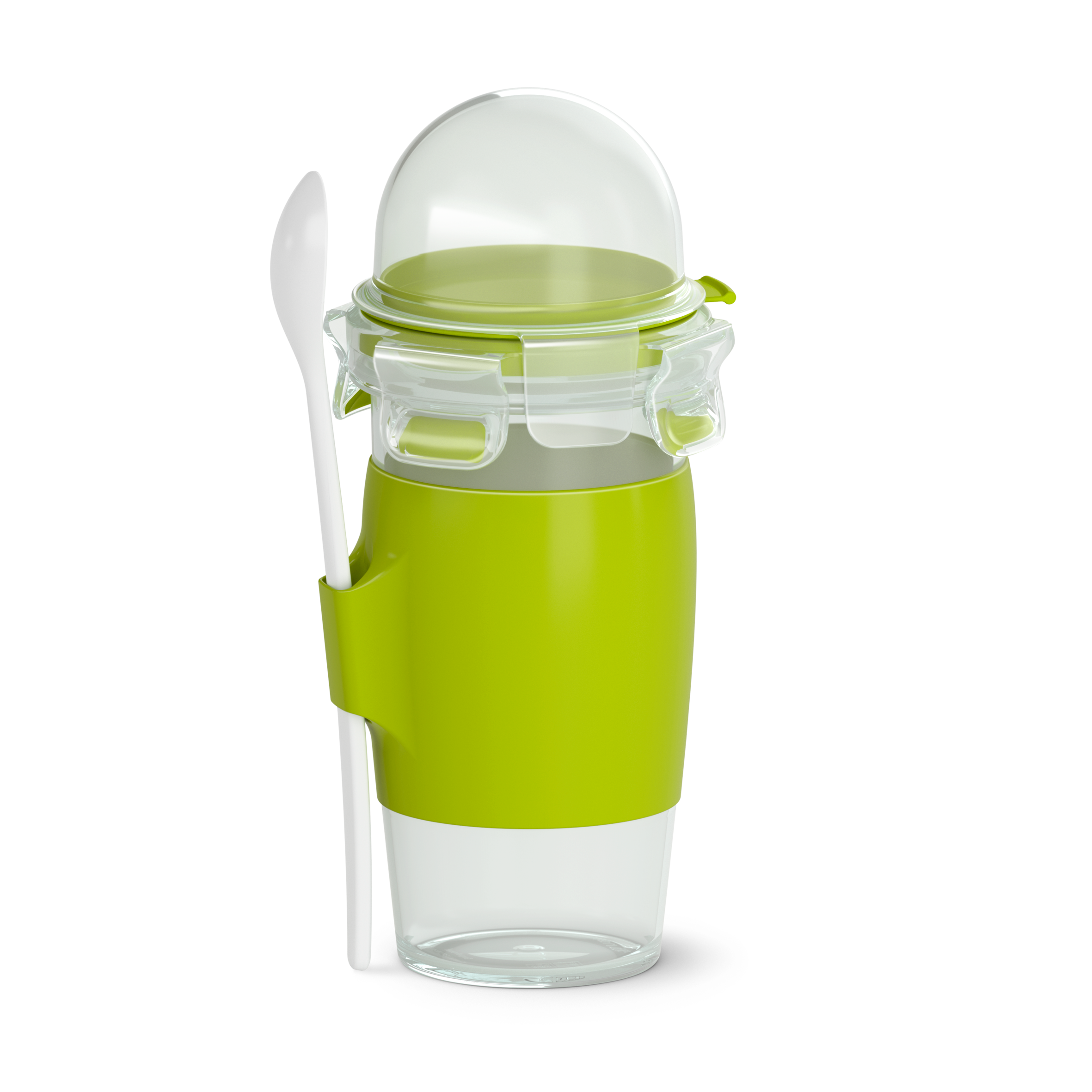 Пластмасова Чаша за Йогурт + лъжица N1071410, 0.45л.