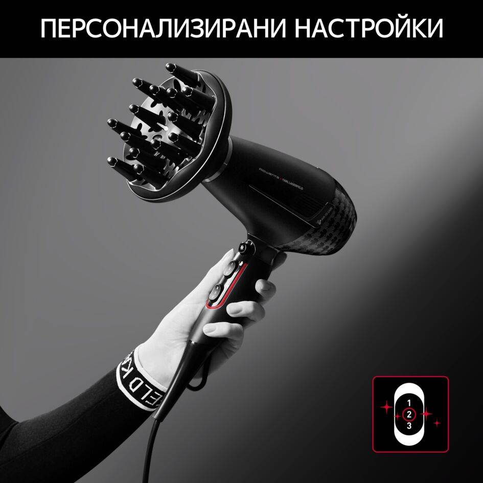 СЕШОАР ROWENTA x KARL LAGERFELD K/PRO STYLIST CV888LF0