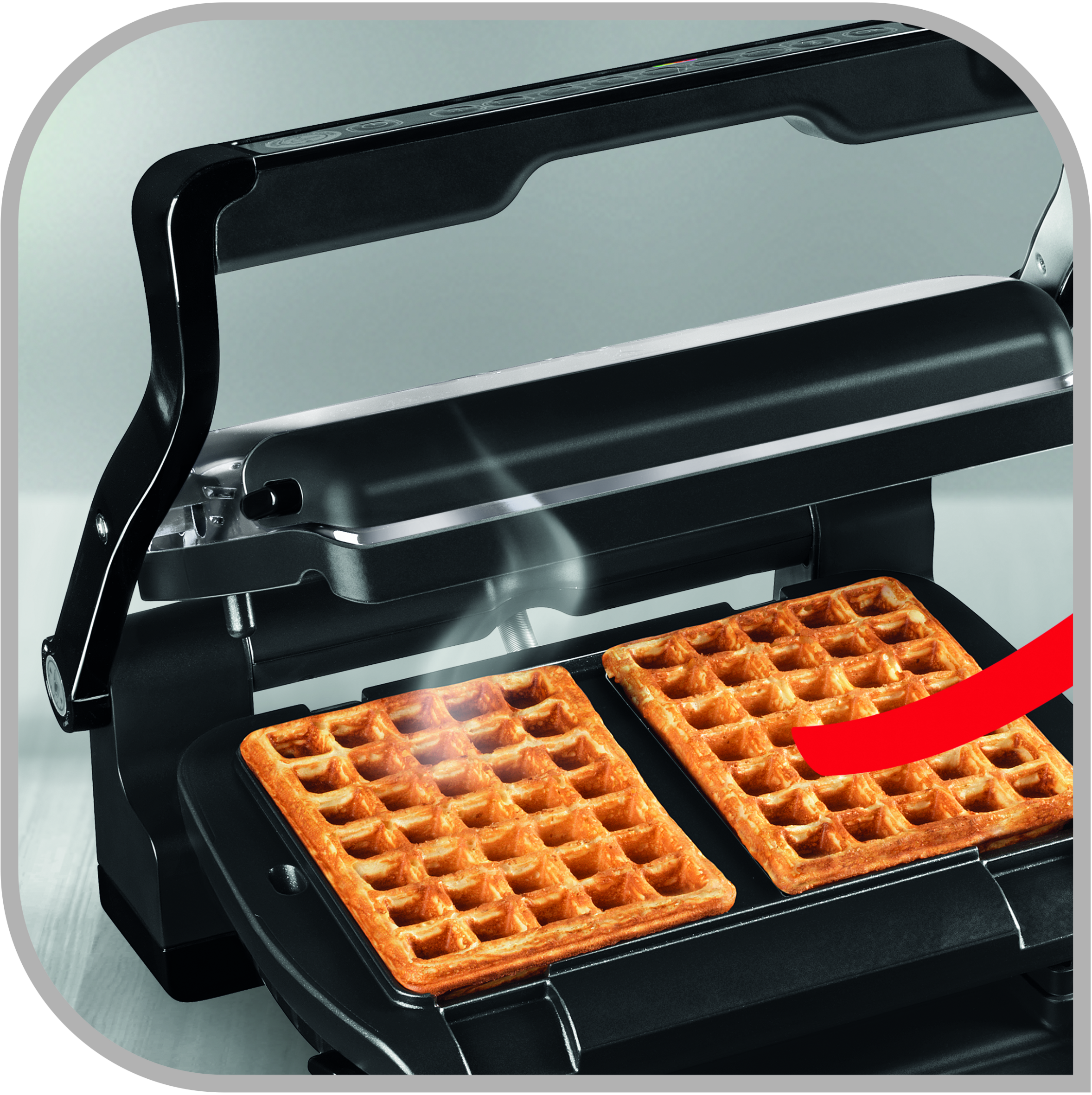 Плочи за гофрети х 2 и черпак Optigrill XA724810