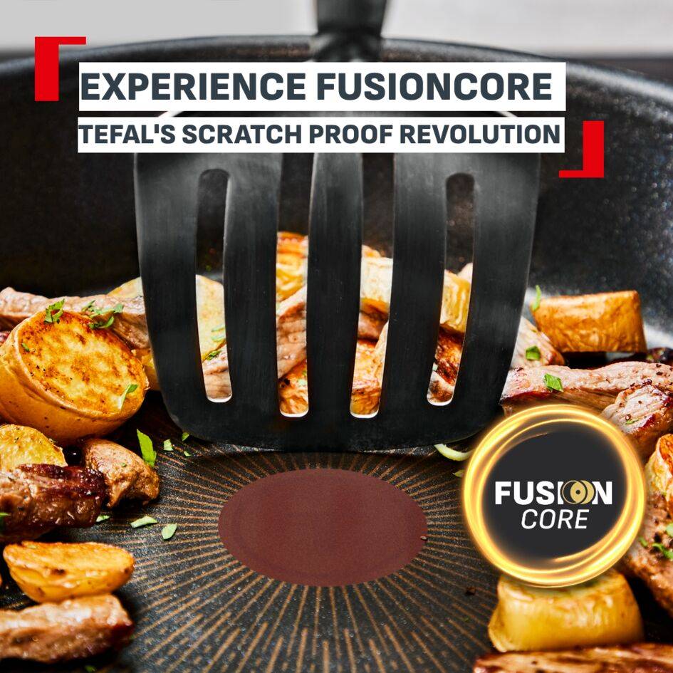 Excellence+, тиган 24 см, FusionCore незалепващо покритие, съвместимост с индукционни котлони, за 2-3 порции