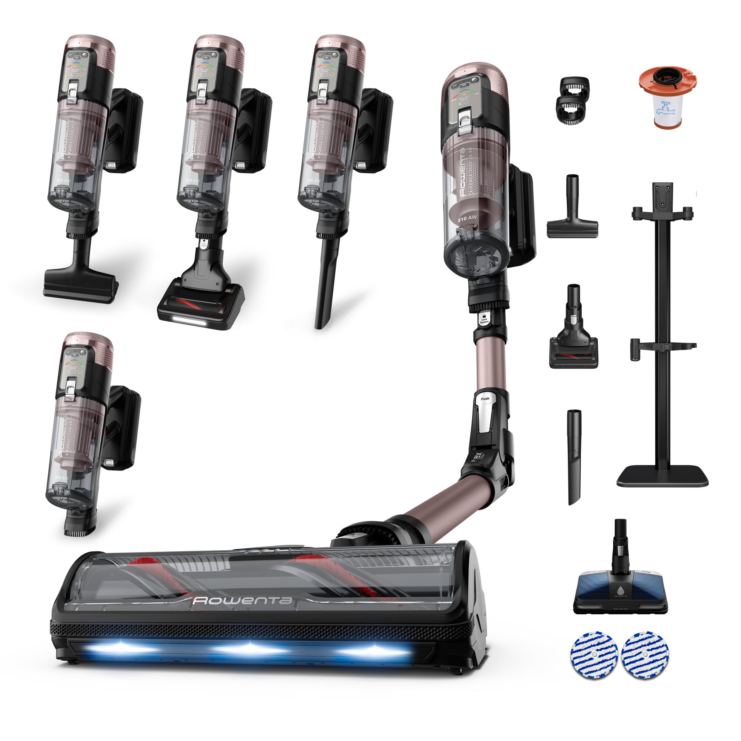 X-Force Flex 16.60 Animal Aqua, Многофункционална безкабелна прахосмукачка, 315 AW