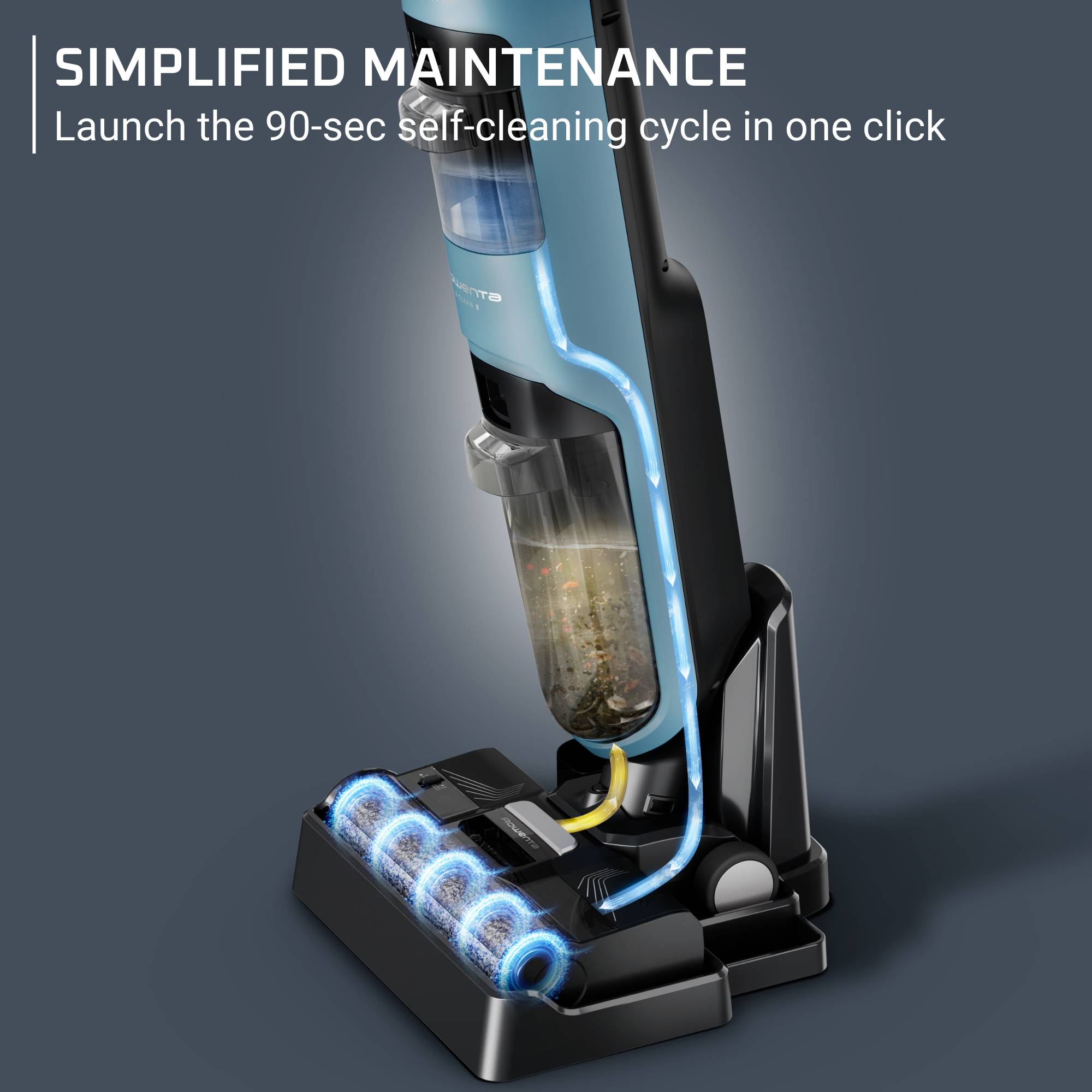 Rowenta X-Clean 2, Безкабелна прахосмукачка за сухо и активно мокро почистване 