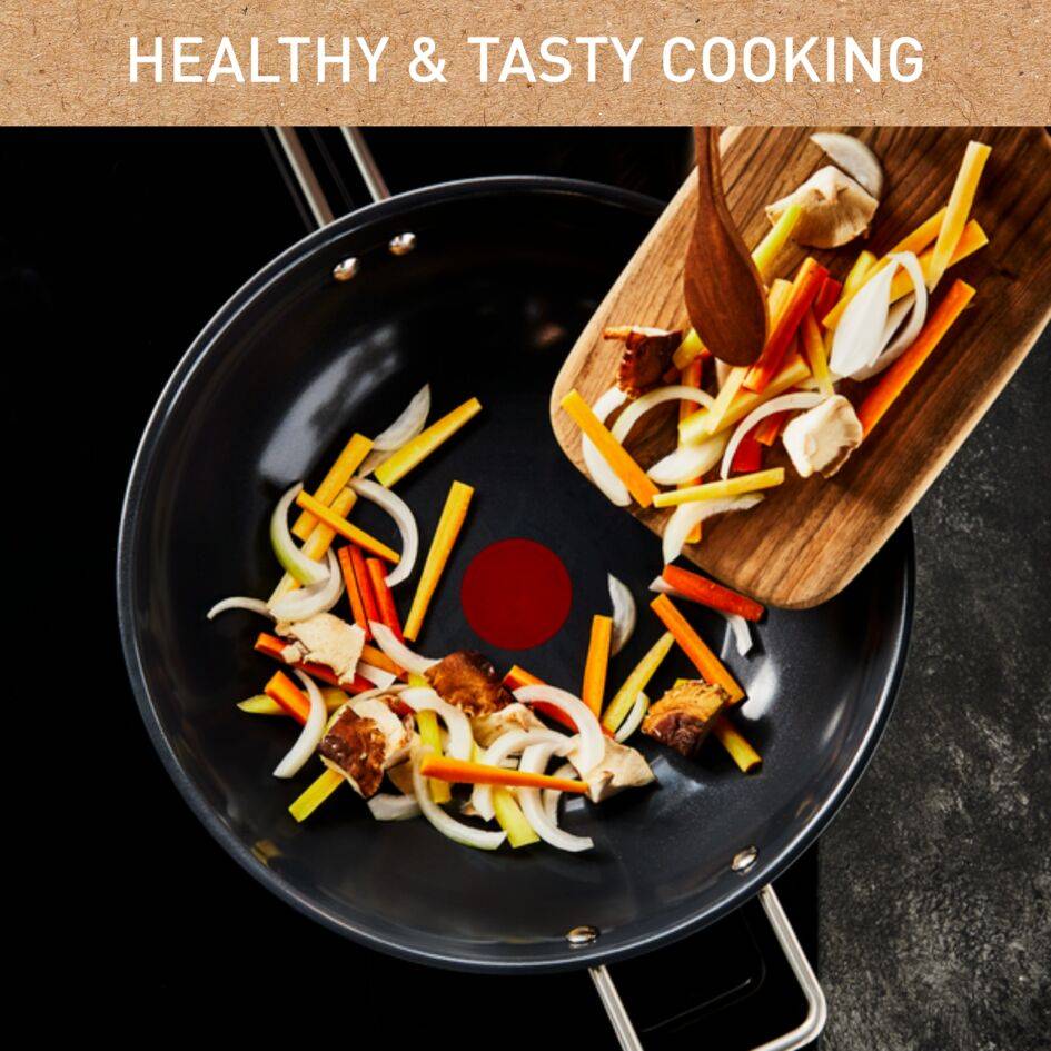 Nordica, Уок тиган 28 см H87119, Неръждаема стомана, Ново поколение незалепващо керамично покритие