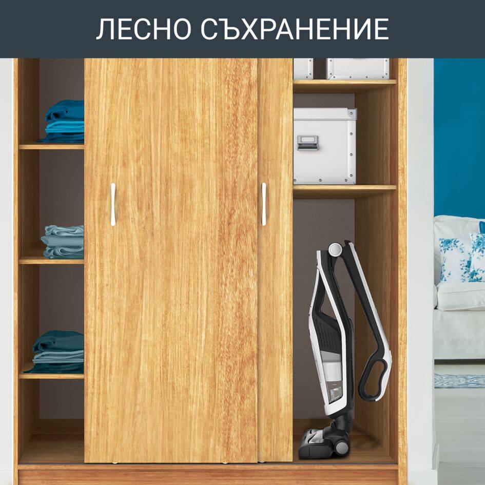 Dual Force 2 в 1 RH6737WH,  Вертикална Безкабелна Прахосмукачка, 18V,