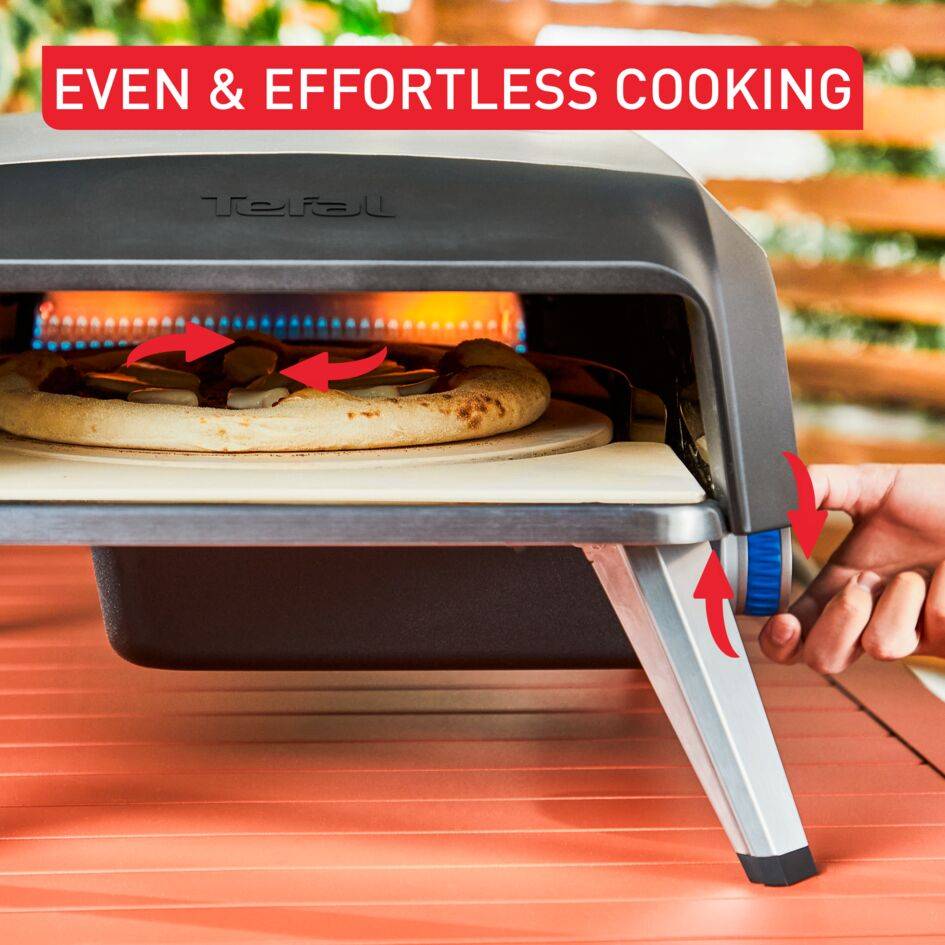 Pizza Pronto, фурна за домашна пица, газова фурна за пица, въртящ се на 360° камък за пица