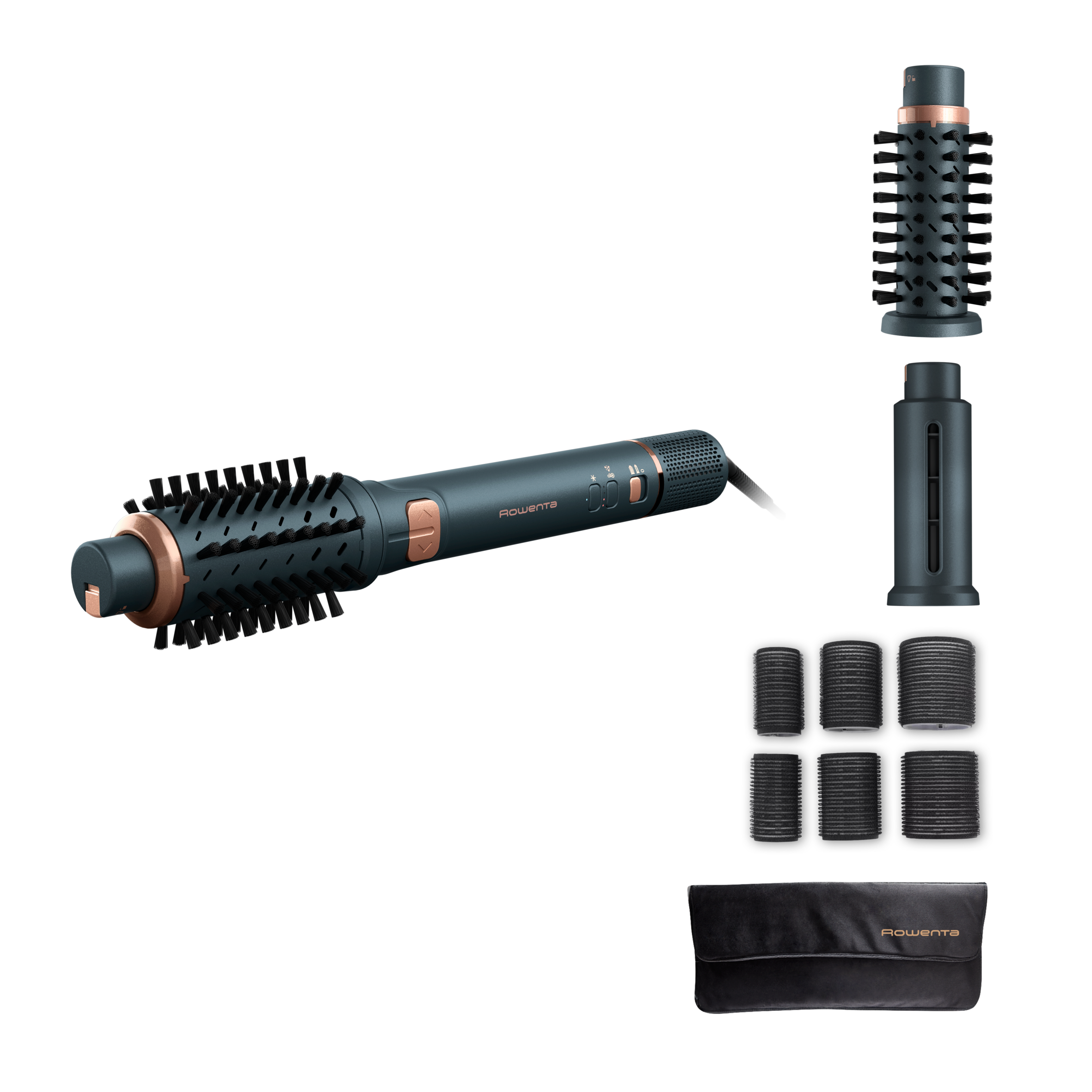 Air Rotate, Въртяща се четка с горещ въздух, Високоскоростен мотор,  8 комбинации от скорост/температура