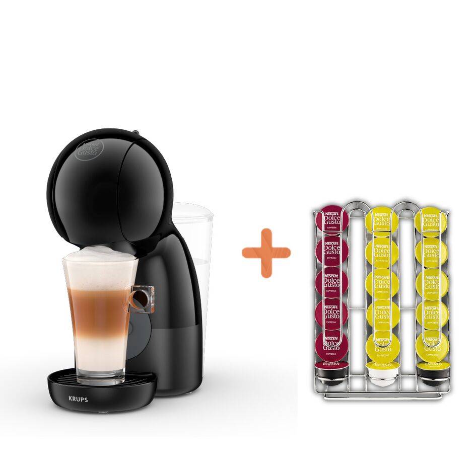 Пакет PICCOLO XS Black & Anthracite и Стойка за капсули Dolce Gusto