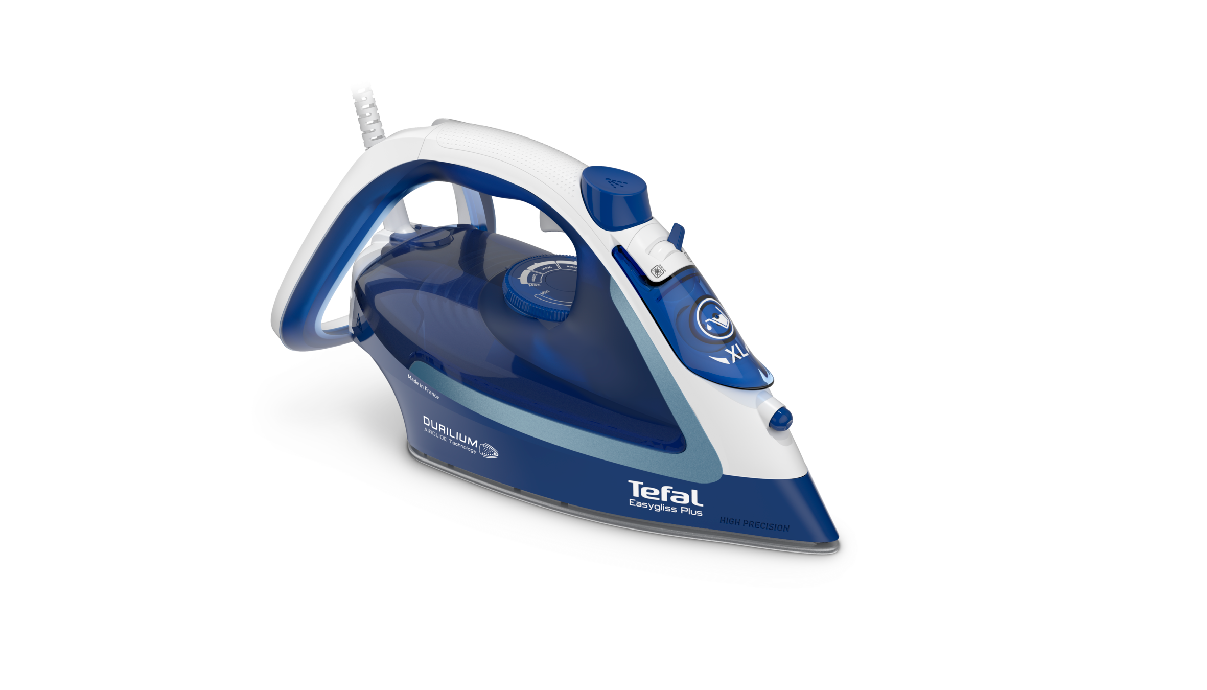 EasyGliss Plus, Ютия FV5735, 2500 W, 220 g/минута, Durilium Airglide технология, Син/Аква металик