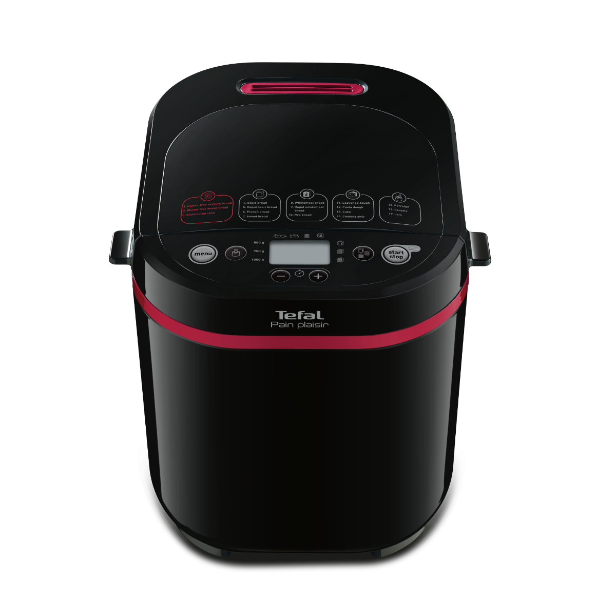 Pain Plaisir, Хлебопекарна PF220838, 17 програми, 1кг, Черна