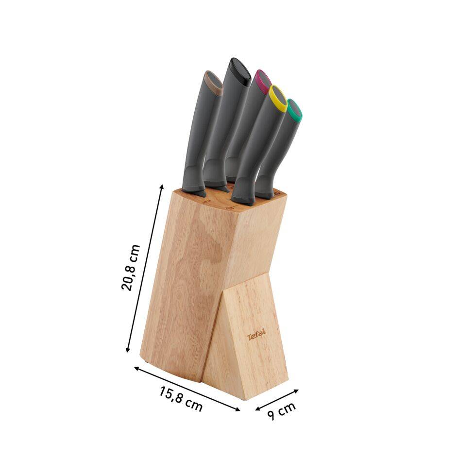 Tefal Fresh Kitchen K122S504, Комплект ножове с поставка