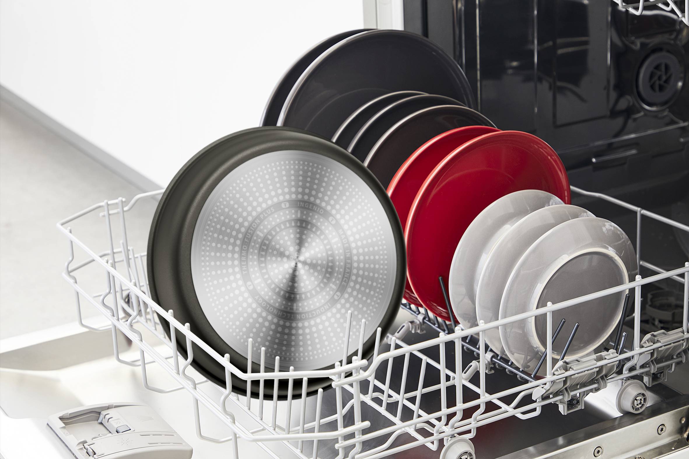 Ingenio Ultimate, Комплект съдове за готвене L7649153, 10 части, Тъмносив мат