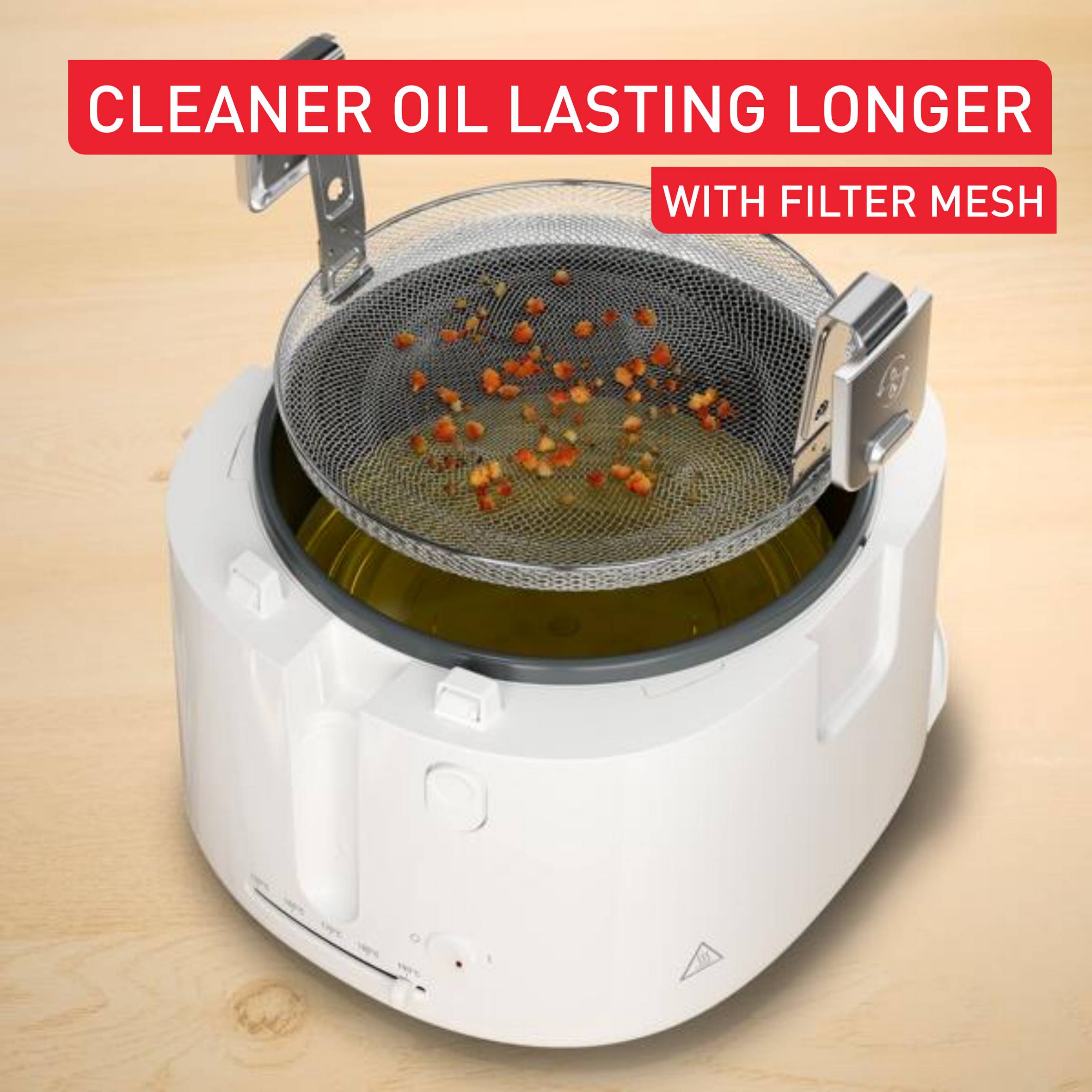 Фритюрник Filtra Vision, много голям прозорец за по-лесно наблюдение