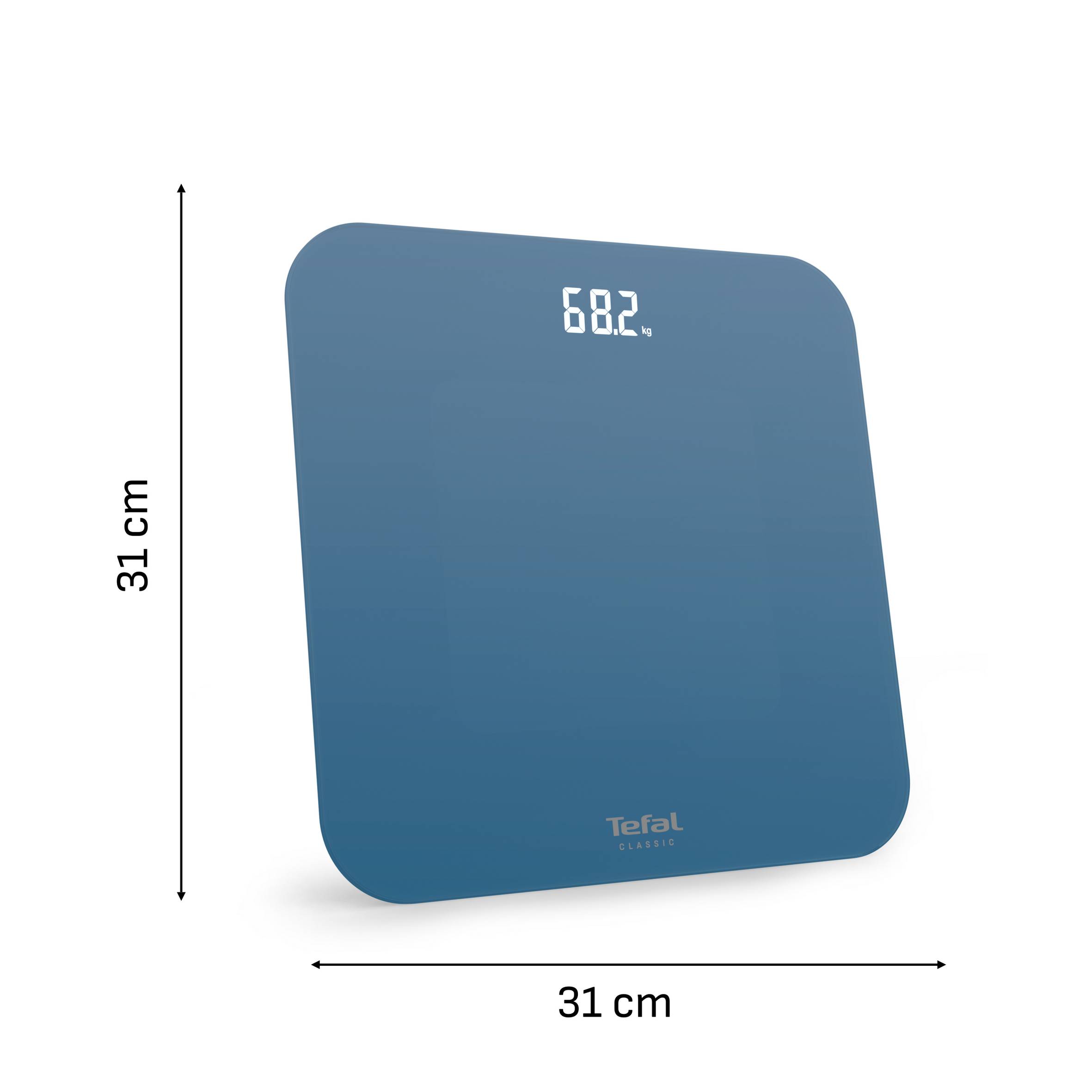 Персонална везна Classic, лесен за разчитане невидим дисплей, до 180 кг