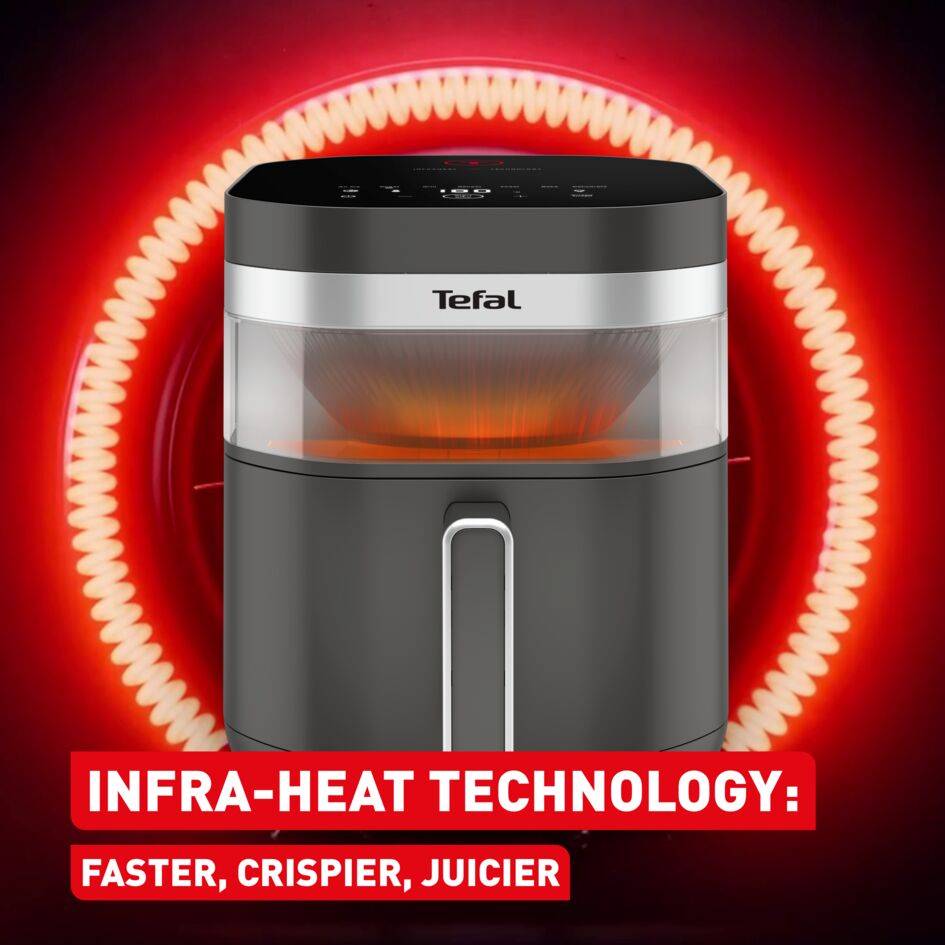 Easy Fry Infrared, Уред за готвене с горещ въздух, хрупкави ястия, технология Infra-Heat