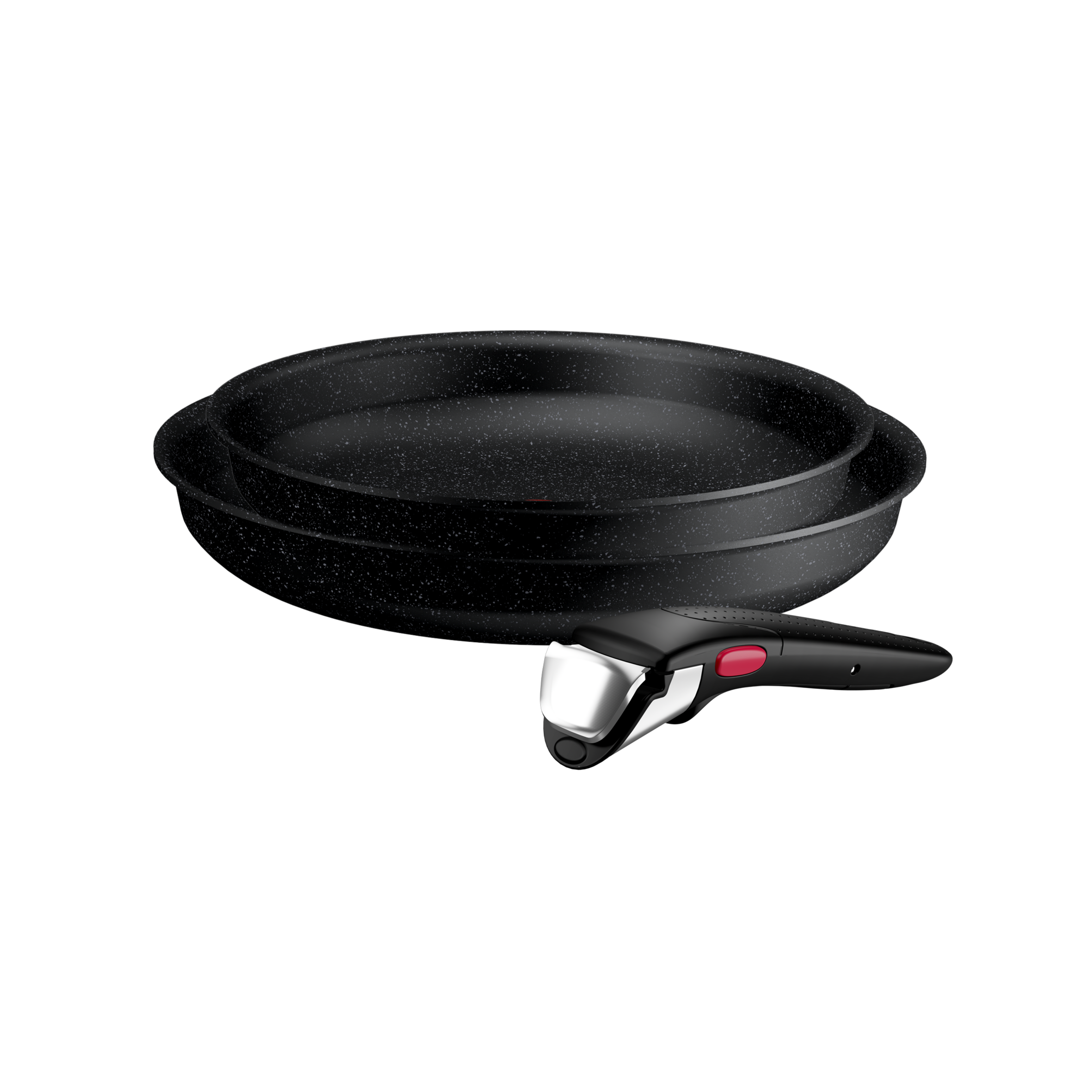 Ingenio Expertise 3-Piece Set, Stackable, Non-Stick Coating, Induction Compatible