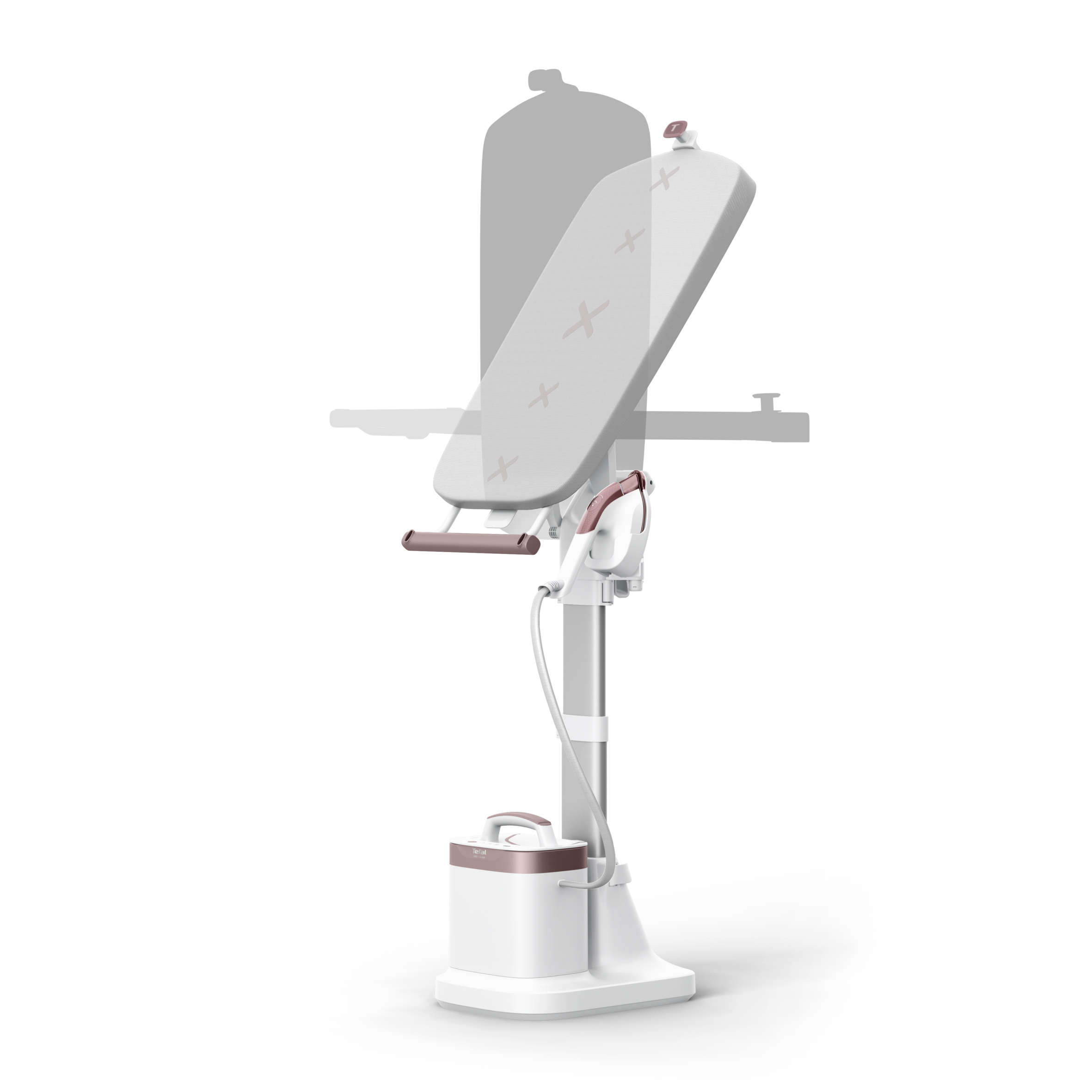 Многофункционален уред за гладене с пара IXEO Vision, решение "всичко в едно", няколко позиции на дъската