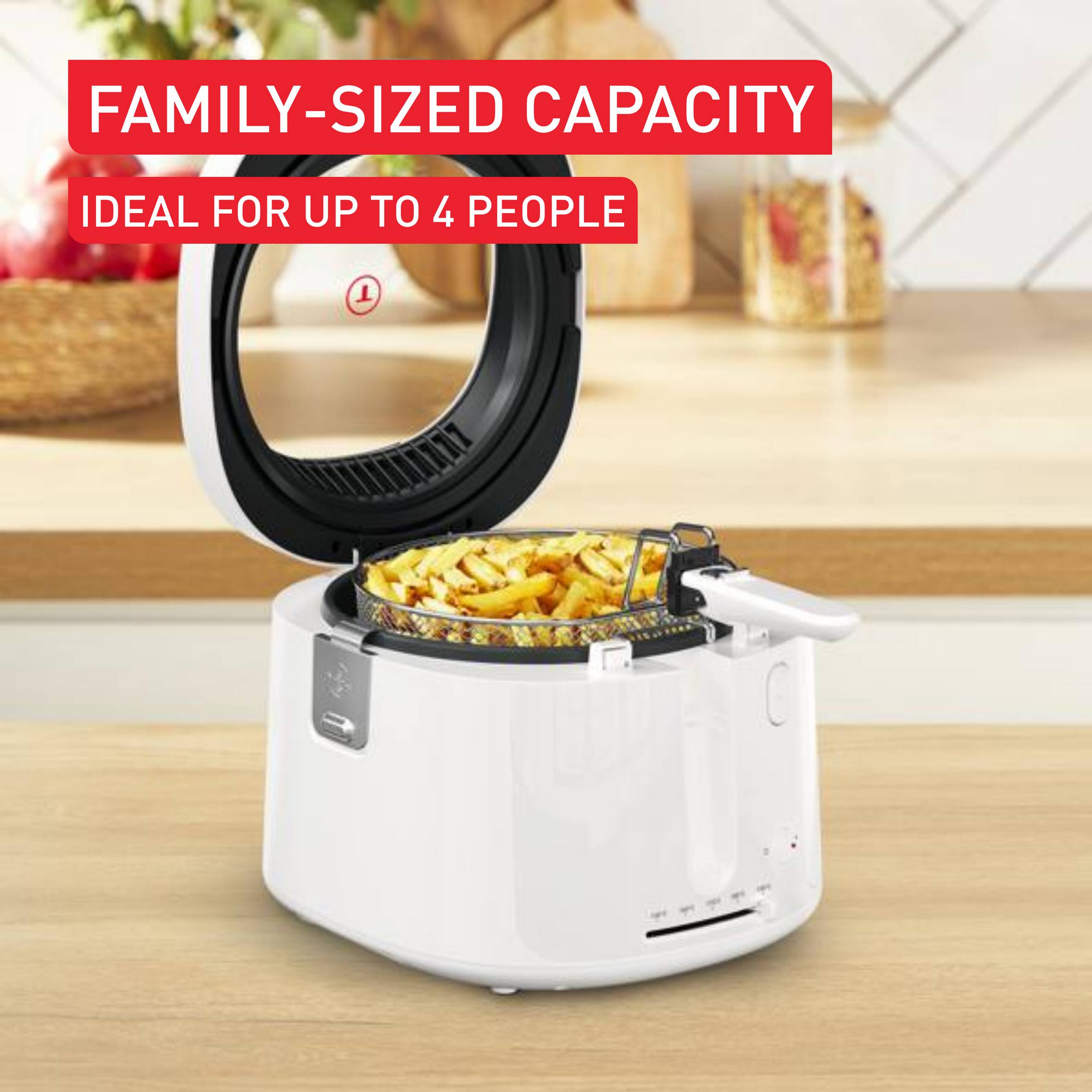 Фритюрник Filtra Vision, много голям прозорец за по-лесно наблюдение