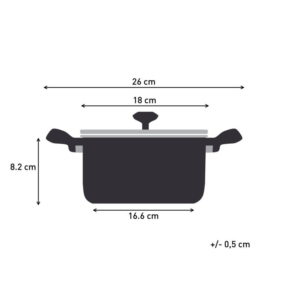 Duetto+ Stewpot 18cm, 10-years guarantee, Premium stainless-steel