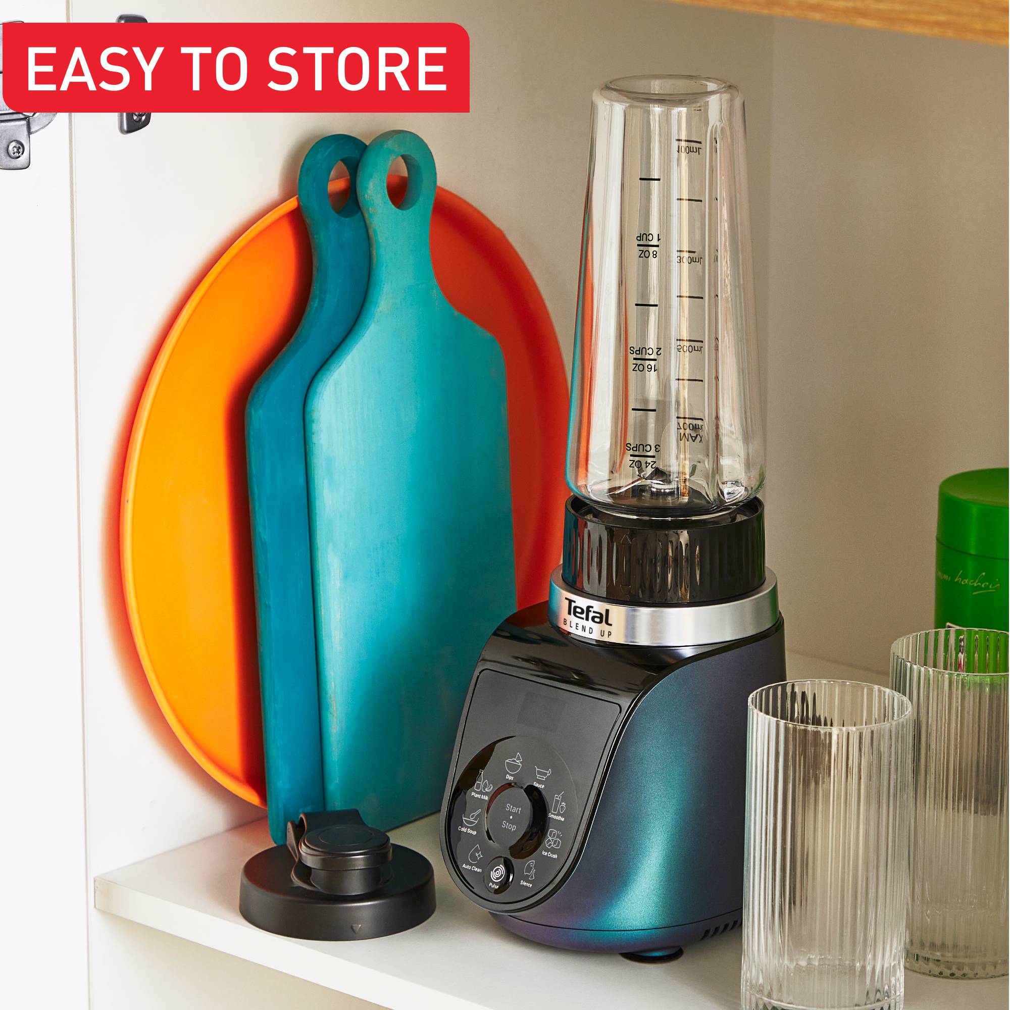 Blend Up, Мощен мини блендер, 1000 W, 8 автоматични програми