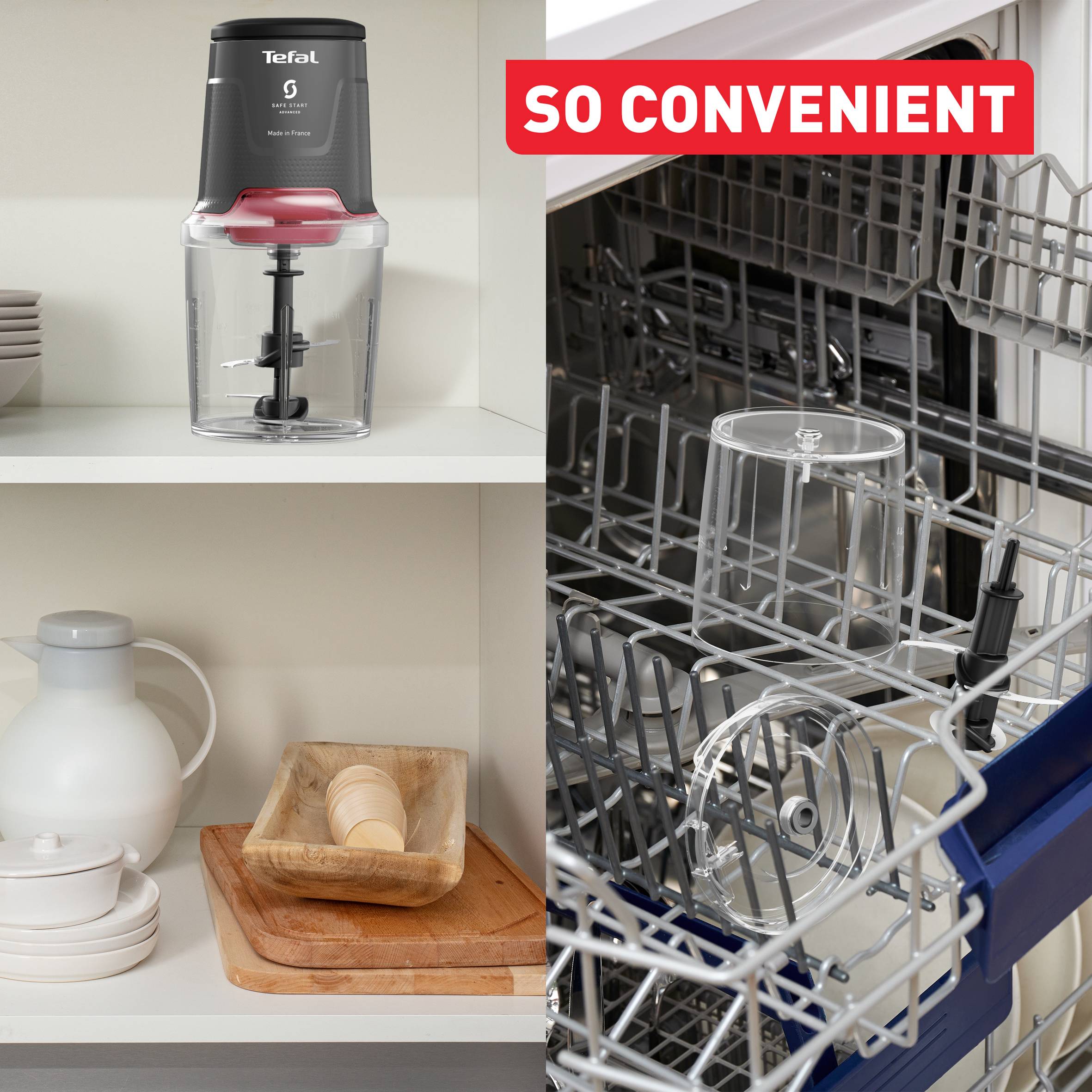 Чопър Easy Press, Electric чопър за храна, 600 W, 4 остри ножа, сив