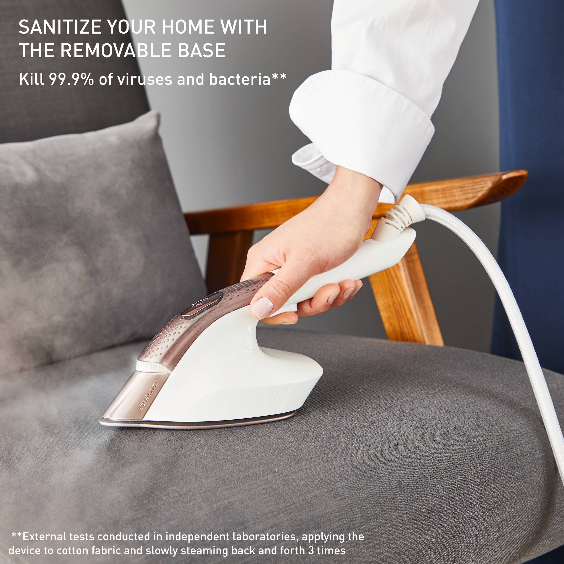 Многофункционален уред за гладене с пара IXEO Vision, решение "всичко в едно", няколко позиции на дъската